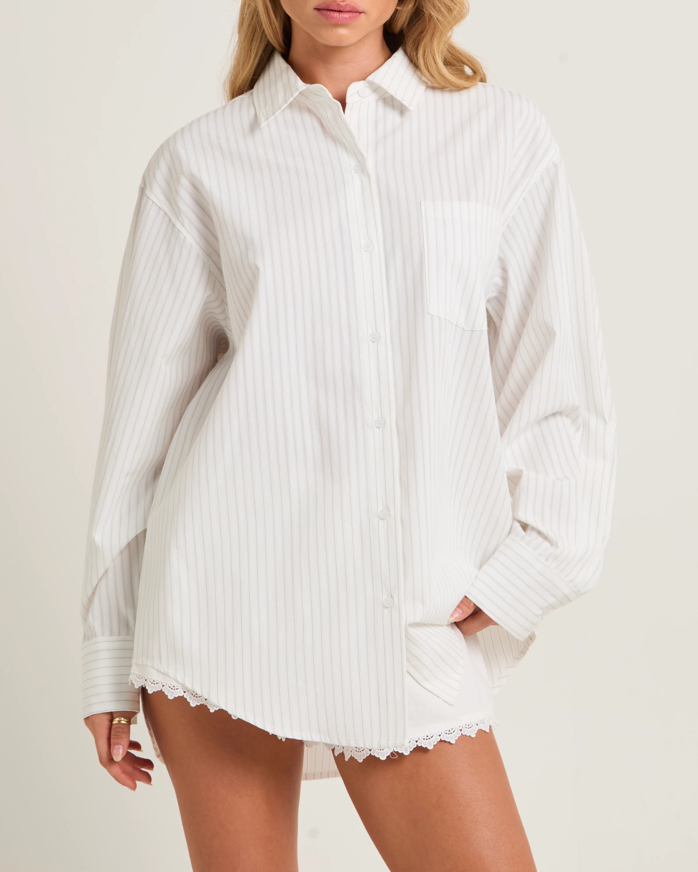 Dylan Stripe Poplin Shirt - Image 5