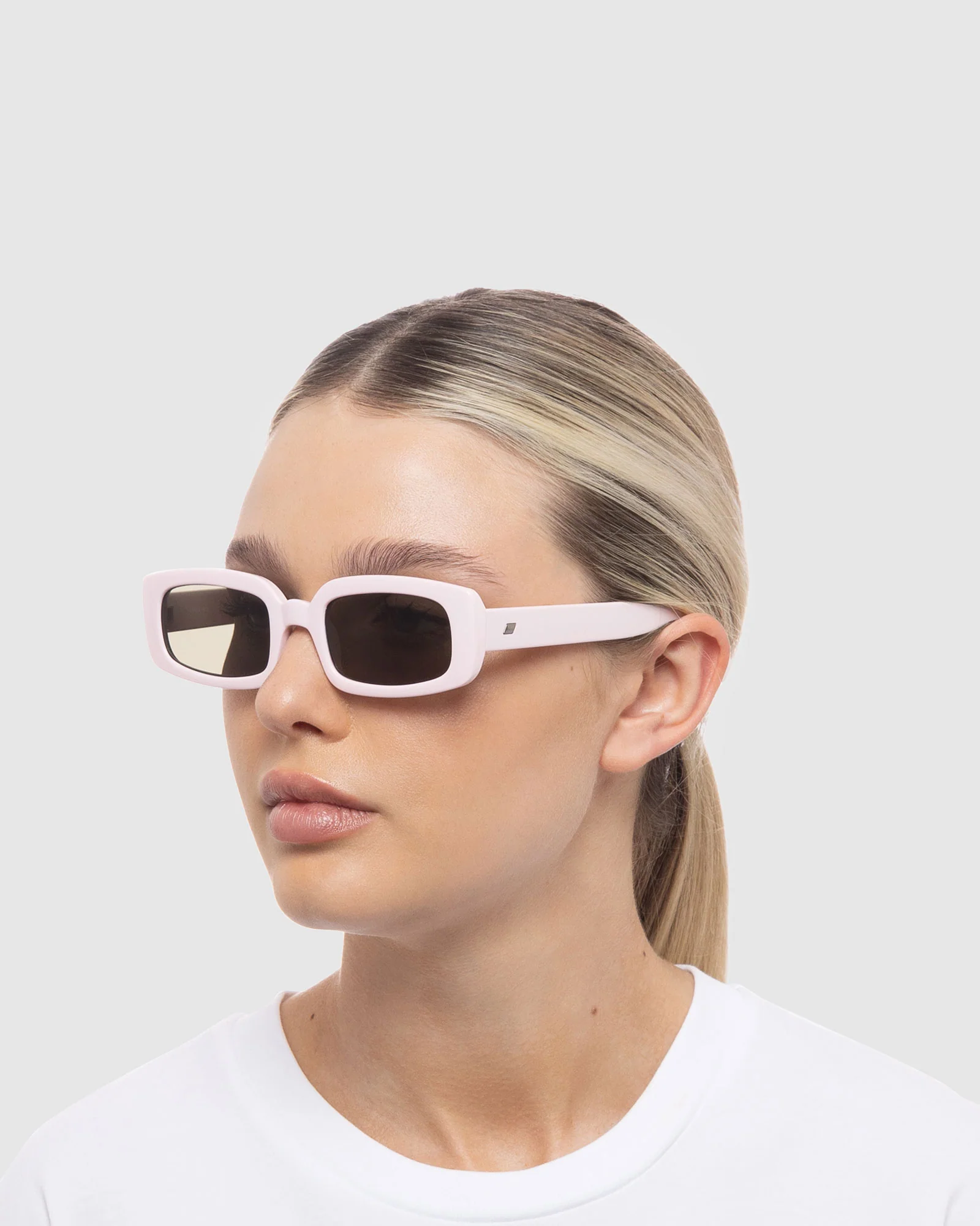 Dynamite Sunglasses in Pink Salt/Khaki Mono - Image 5