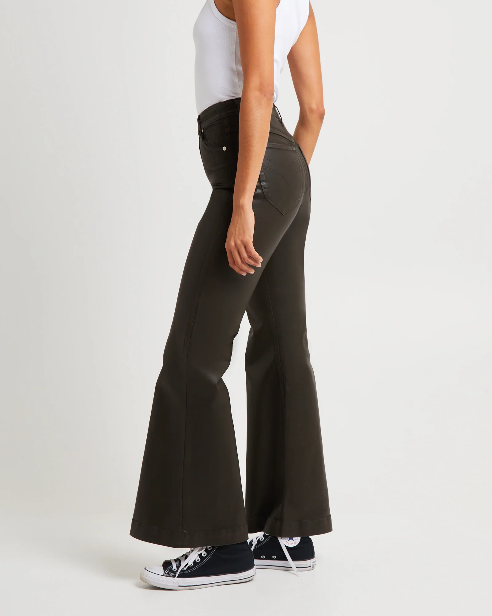 Eastcoast Flare Coated Denim Jeans - Image 4