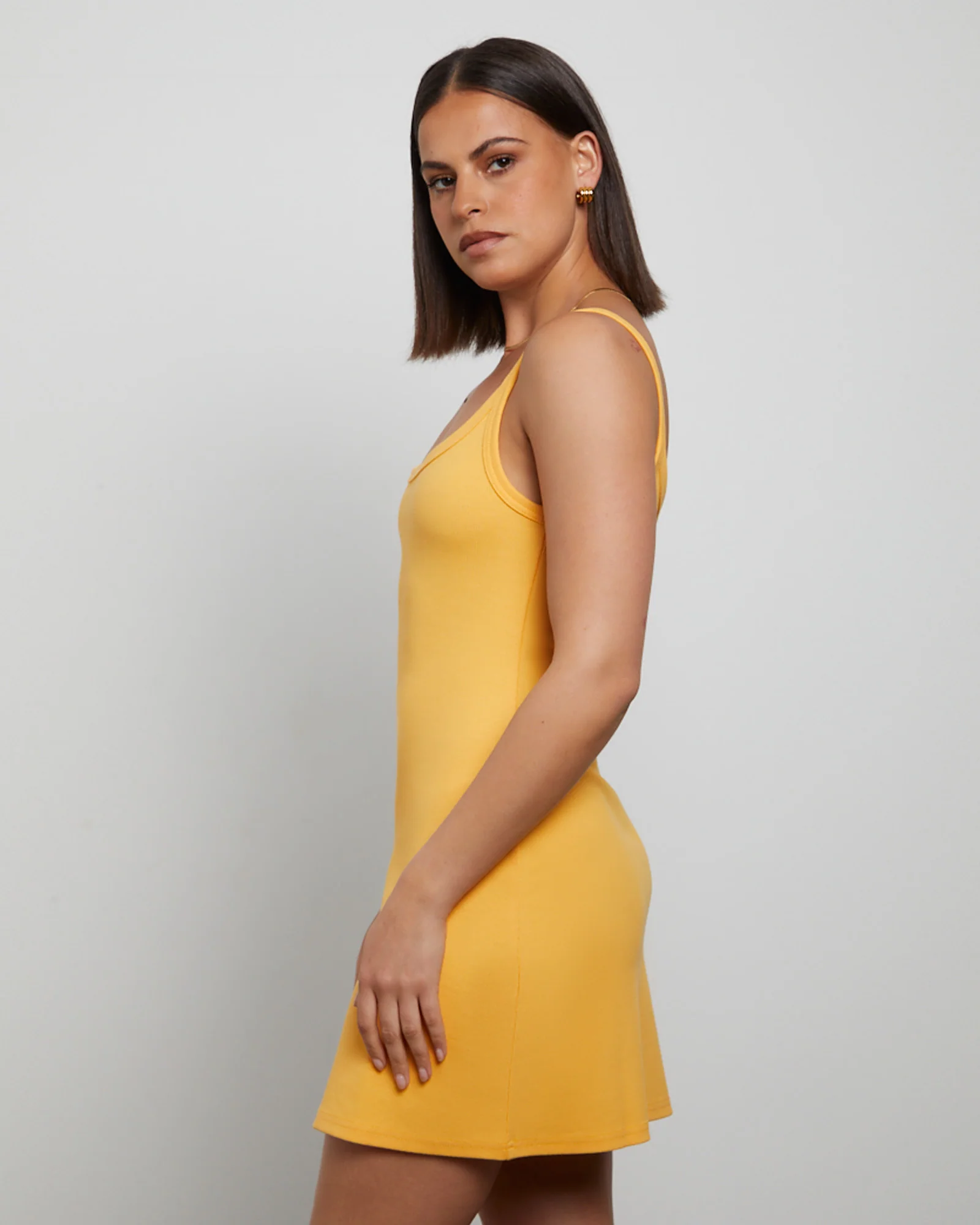 Easy A-Line Mini Dress in Orange - Image 4