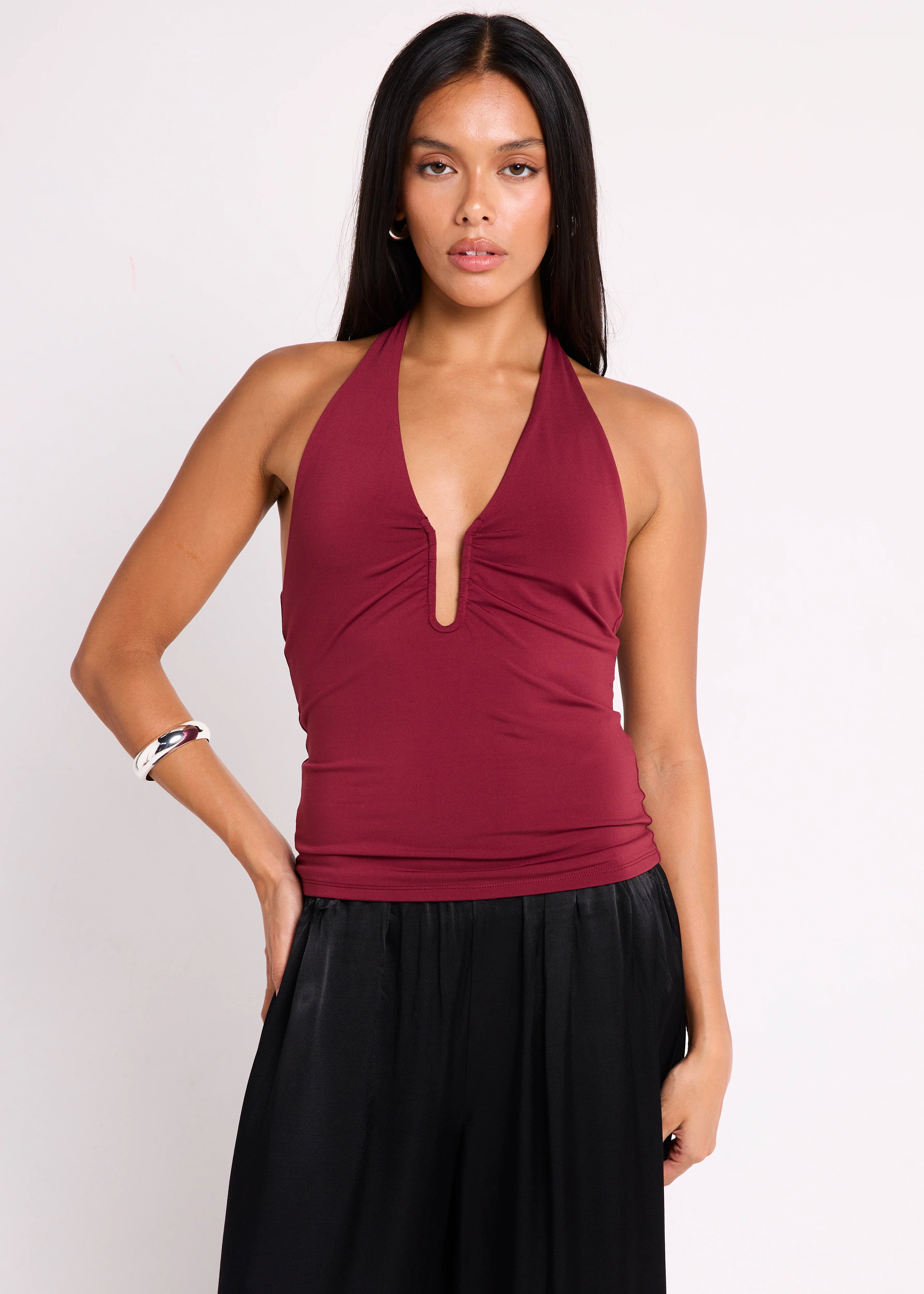 Eden Plunge Halter Top - Image 4