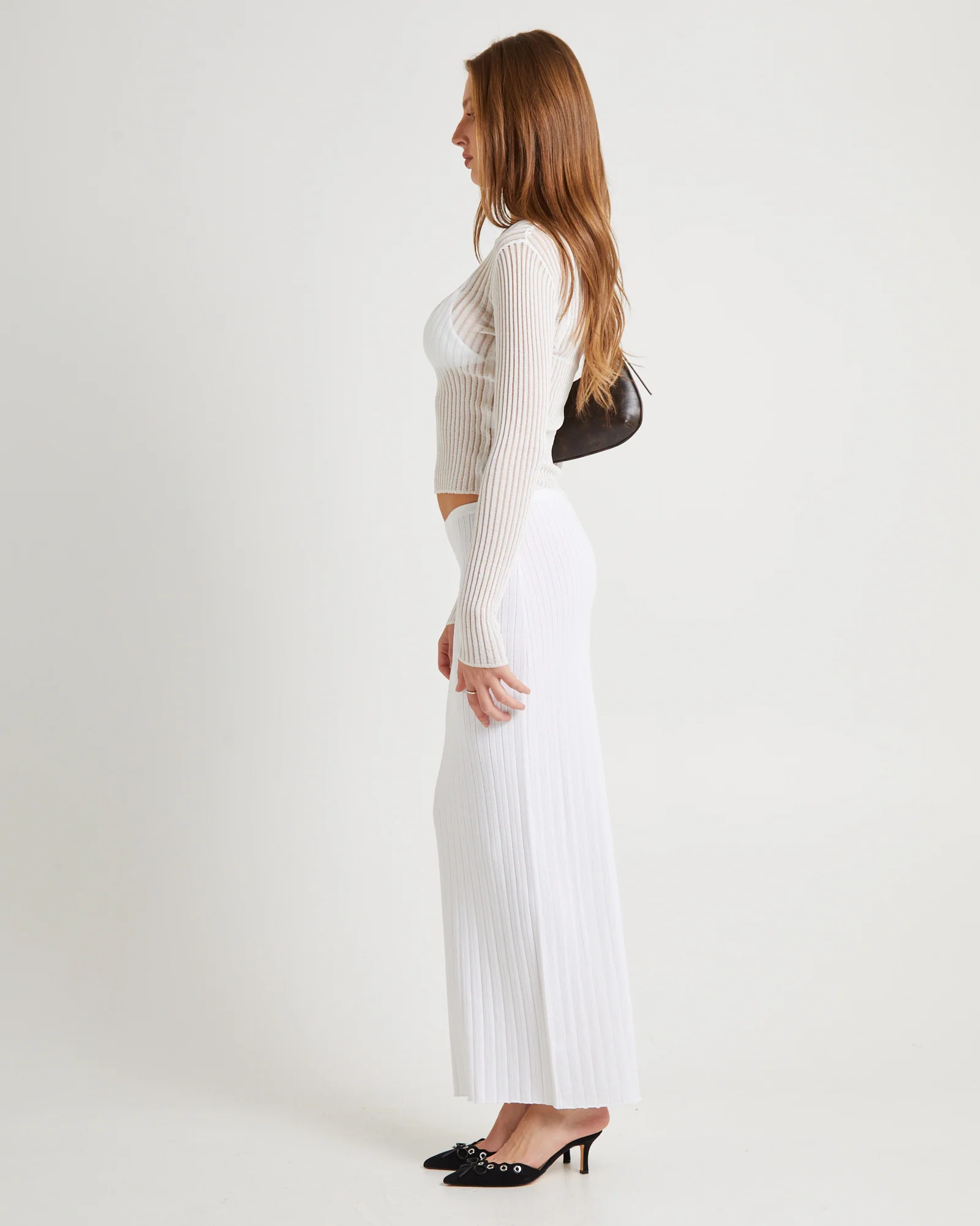 Eden Sheer Stripe Knit Top - Image 5