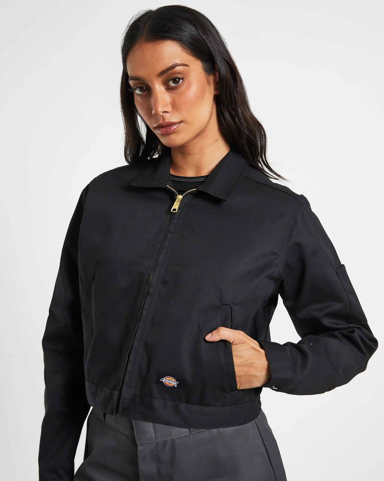 Eisenhower Cropped Jacket Black - Image 5