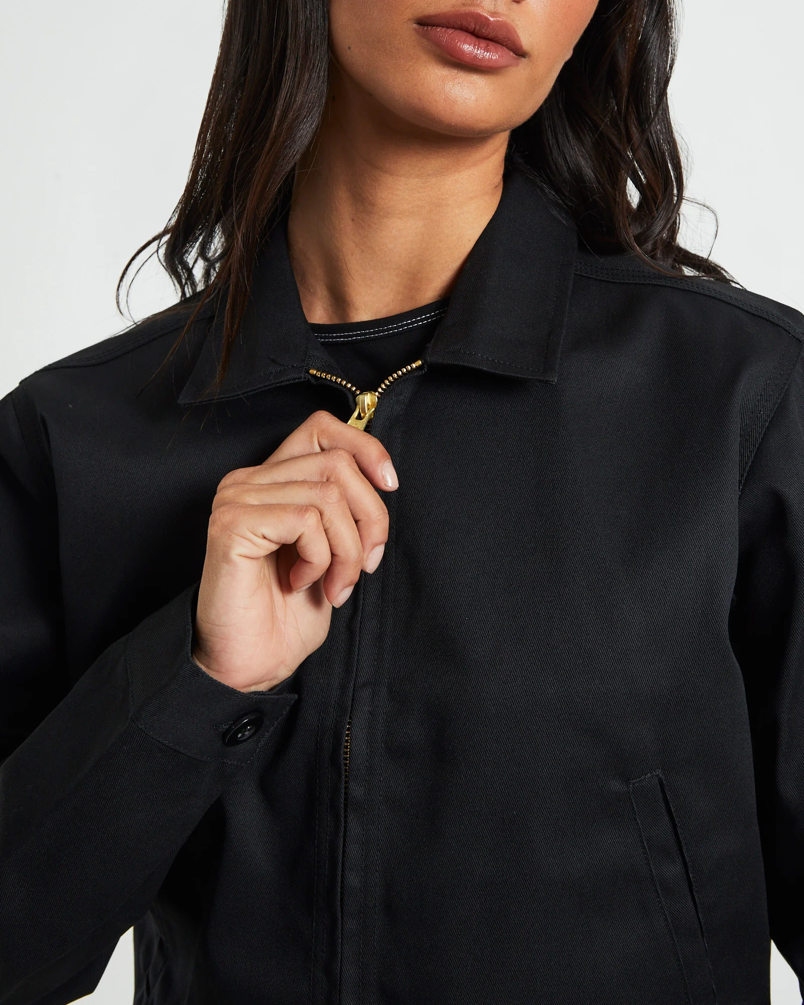 Eisenhower Cropped Jacket Black - Image 6