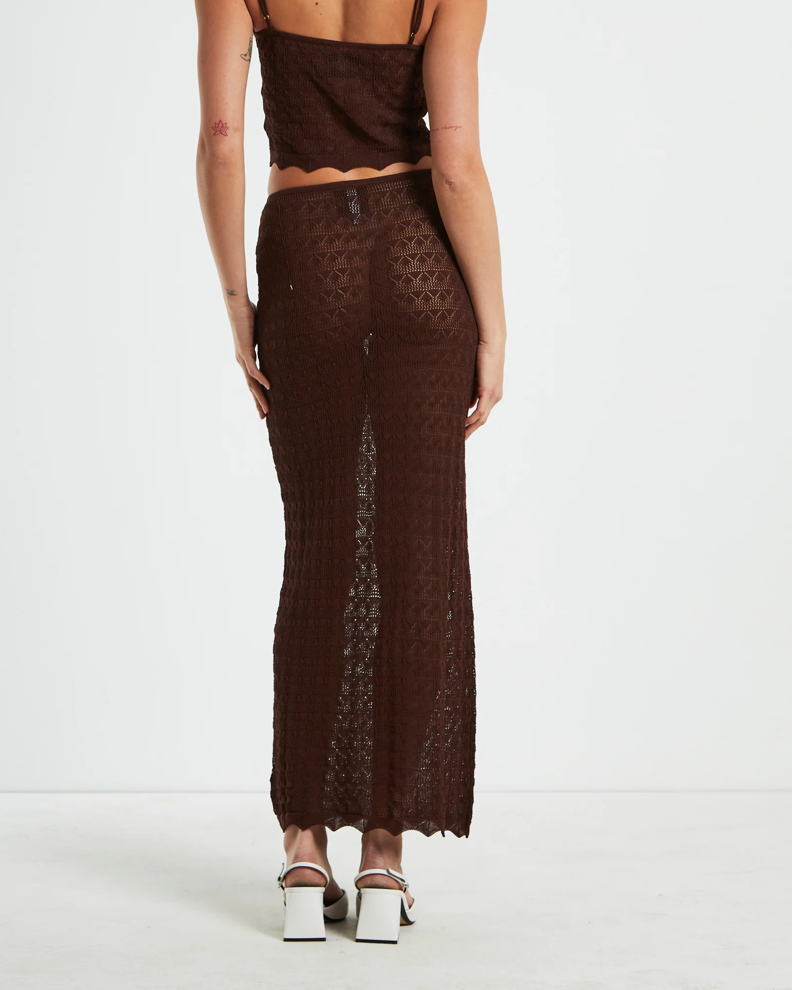 Eleanora Lace Knit Maxi Skirt - Image 2