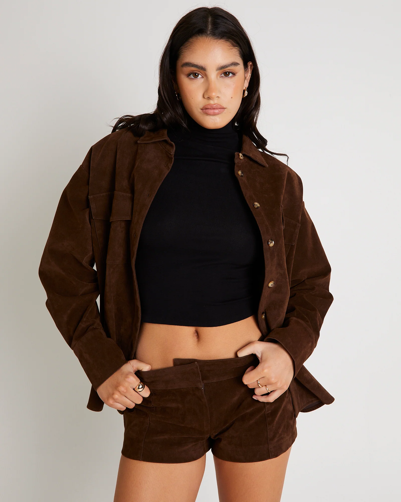 Elle Faux Suede Shirt - Image 4