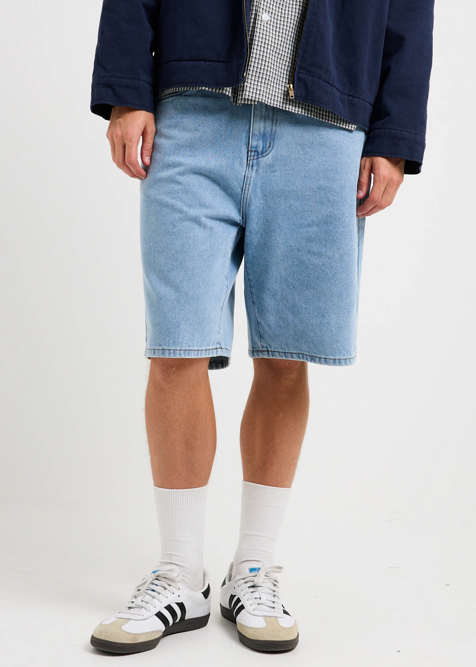 EMB 5-Pocket Denim Shorts - Image 2