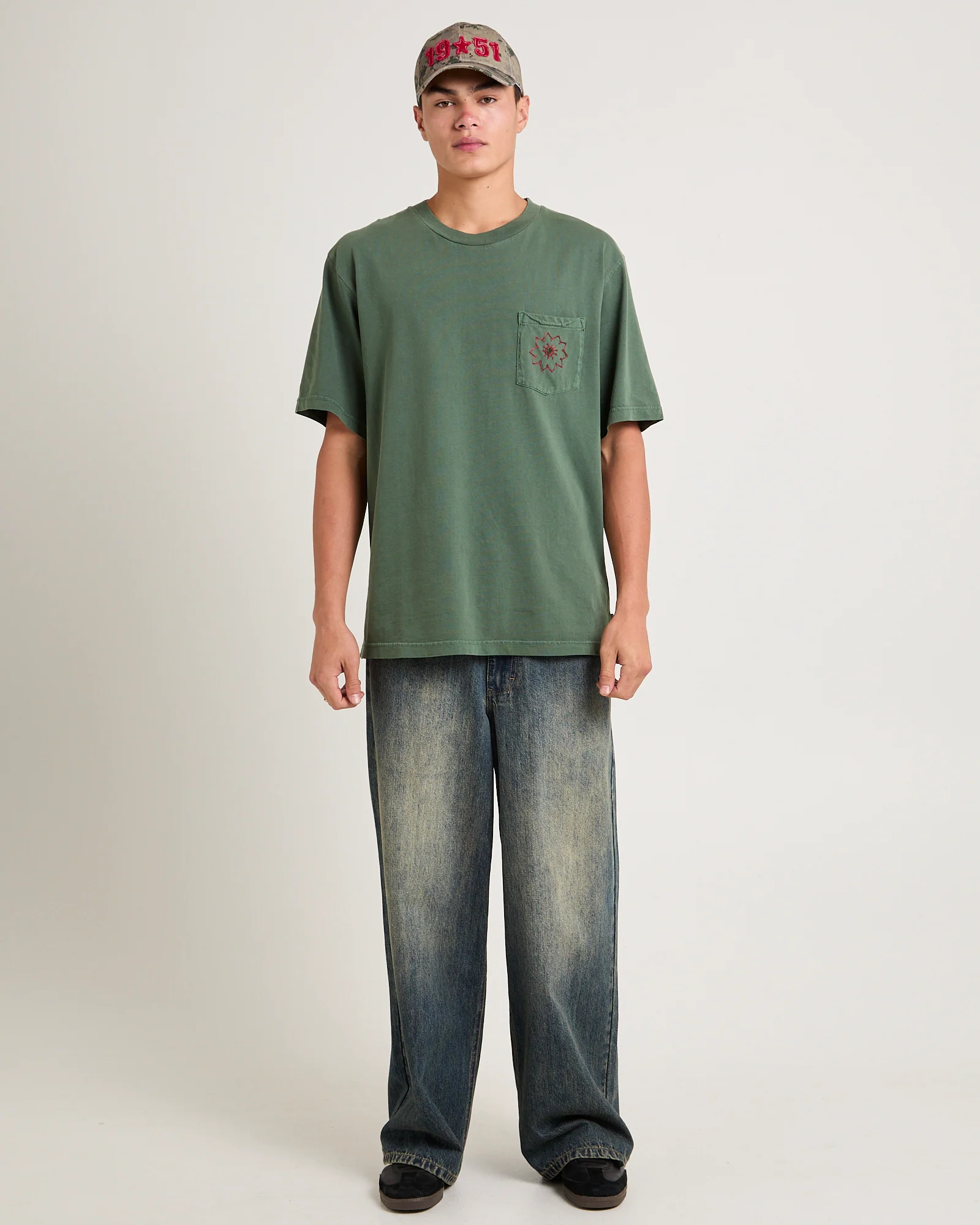 Embroider Pocket T-Shirt - Image 3