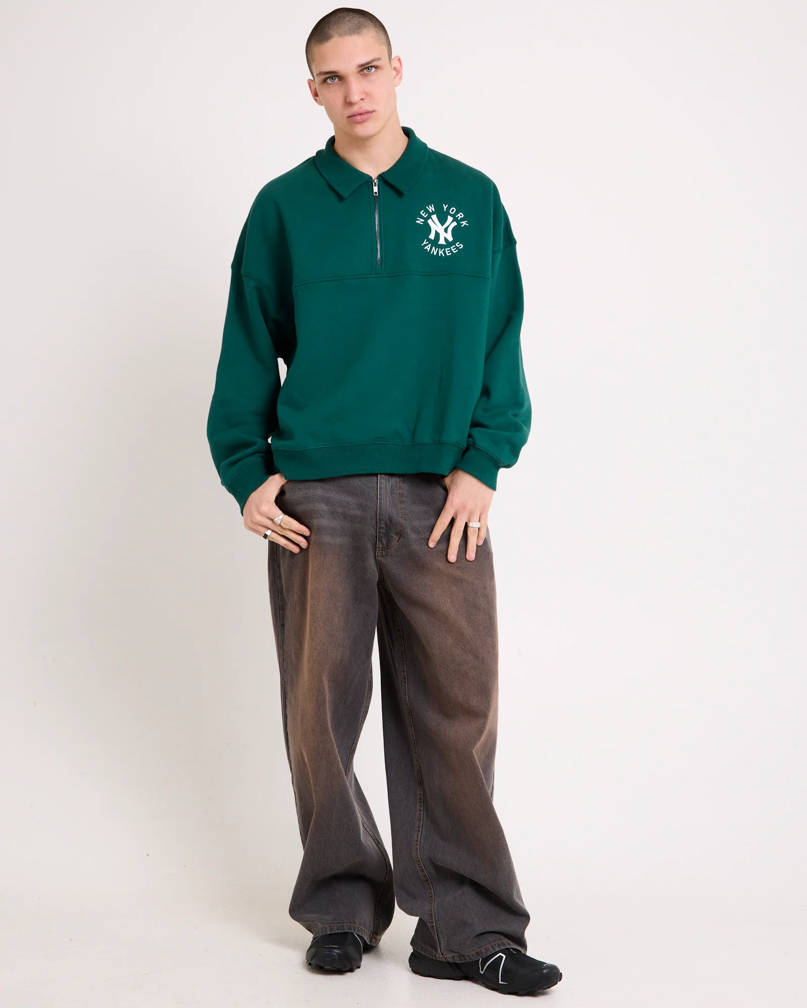 Yankees Half Zip Collared - Image 3