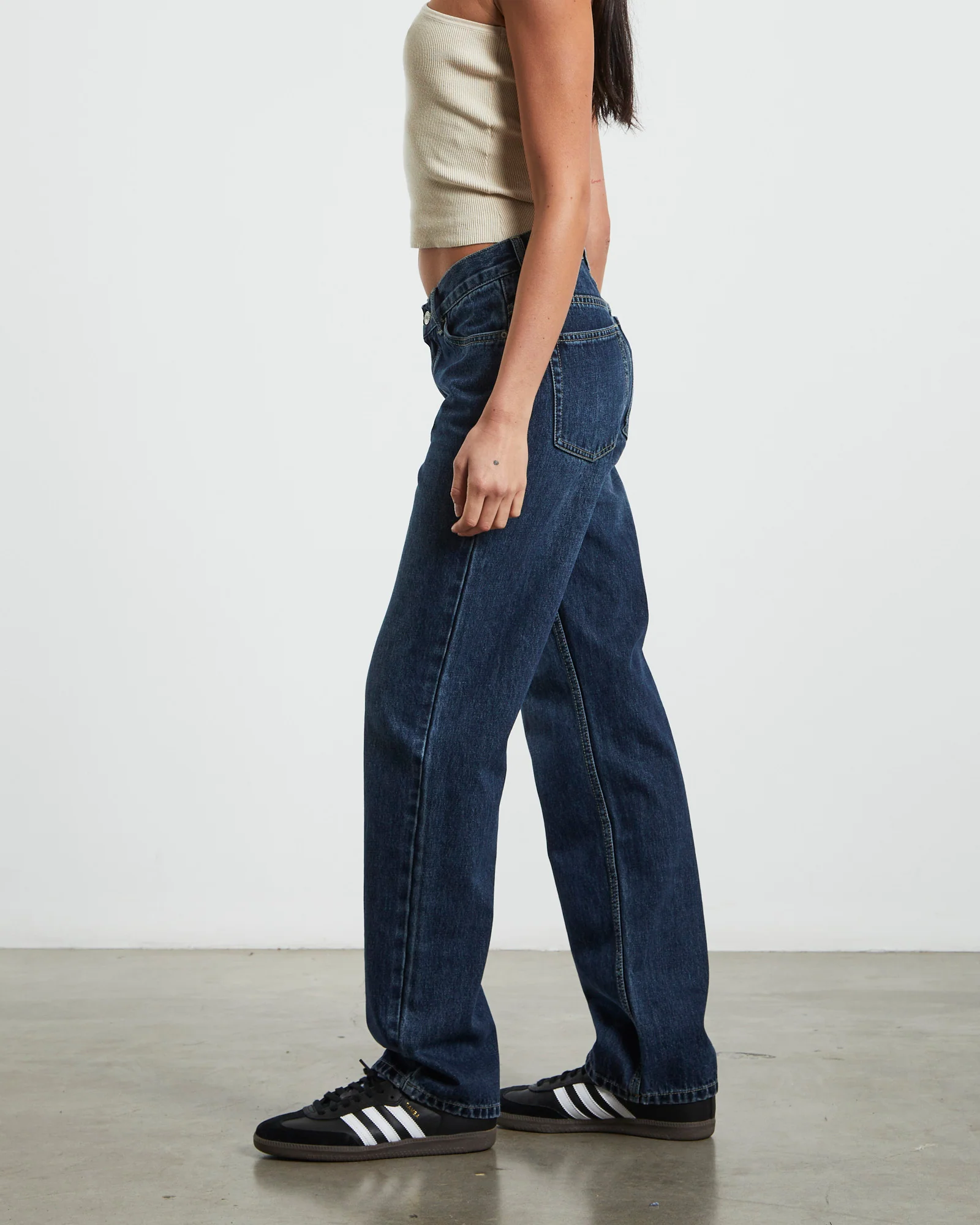 Emmy V Waist Straight Jeans  Y2K - Image 2