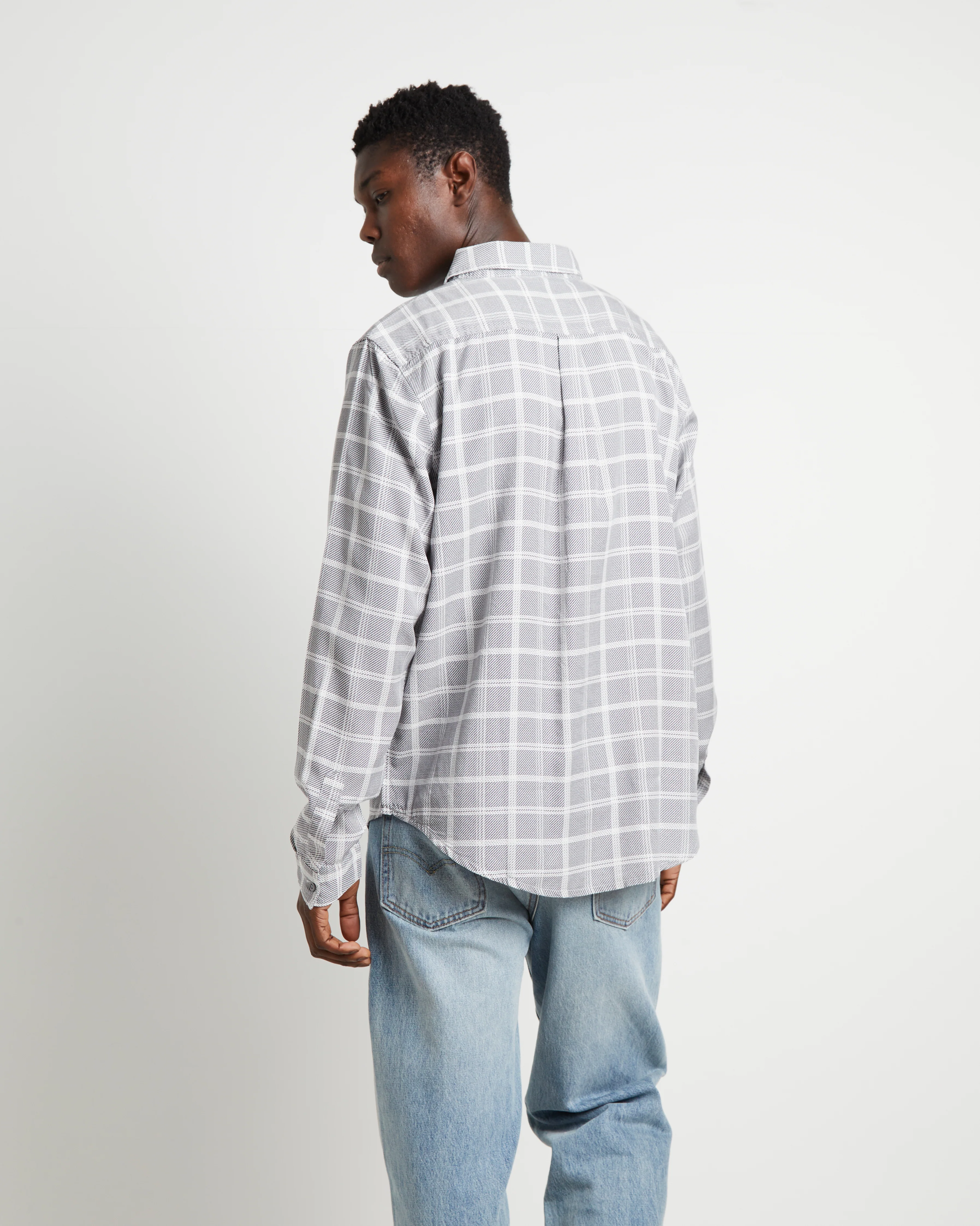 Ennat Long Sleeve Shirt in Check Print - Image 2