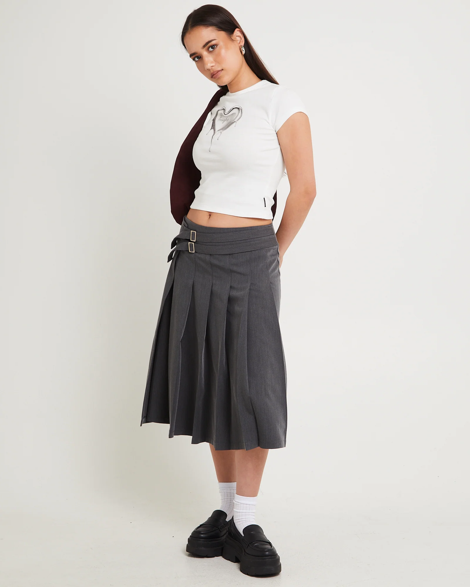 Eriksen Pleated Midi Skirt - Image 5