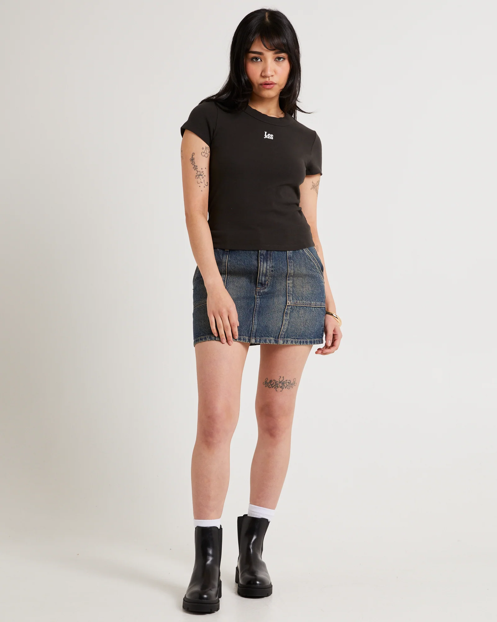 Essential Rib Recycled Cotton T-Shirt - Image 3
