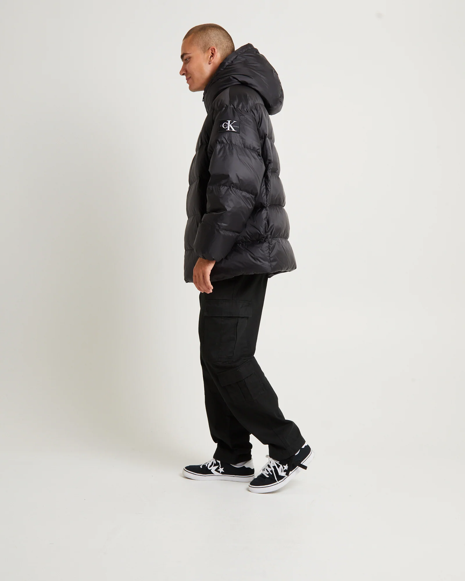Essentials Down Oversized Puffer Jacket Black - Image 5