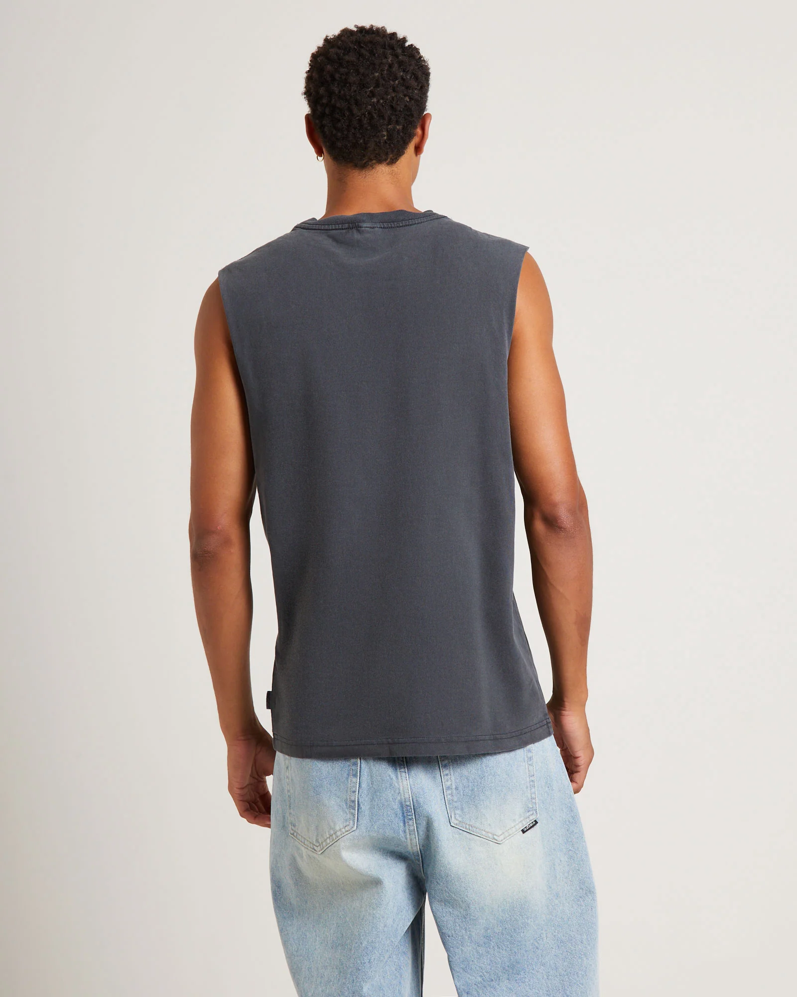Establish Muscle Tank Tee in Vintage Black - Image 2