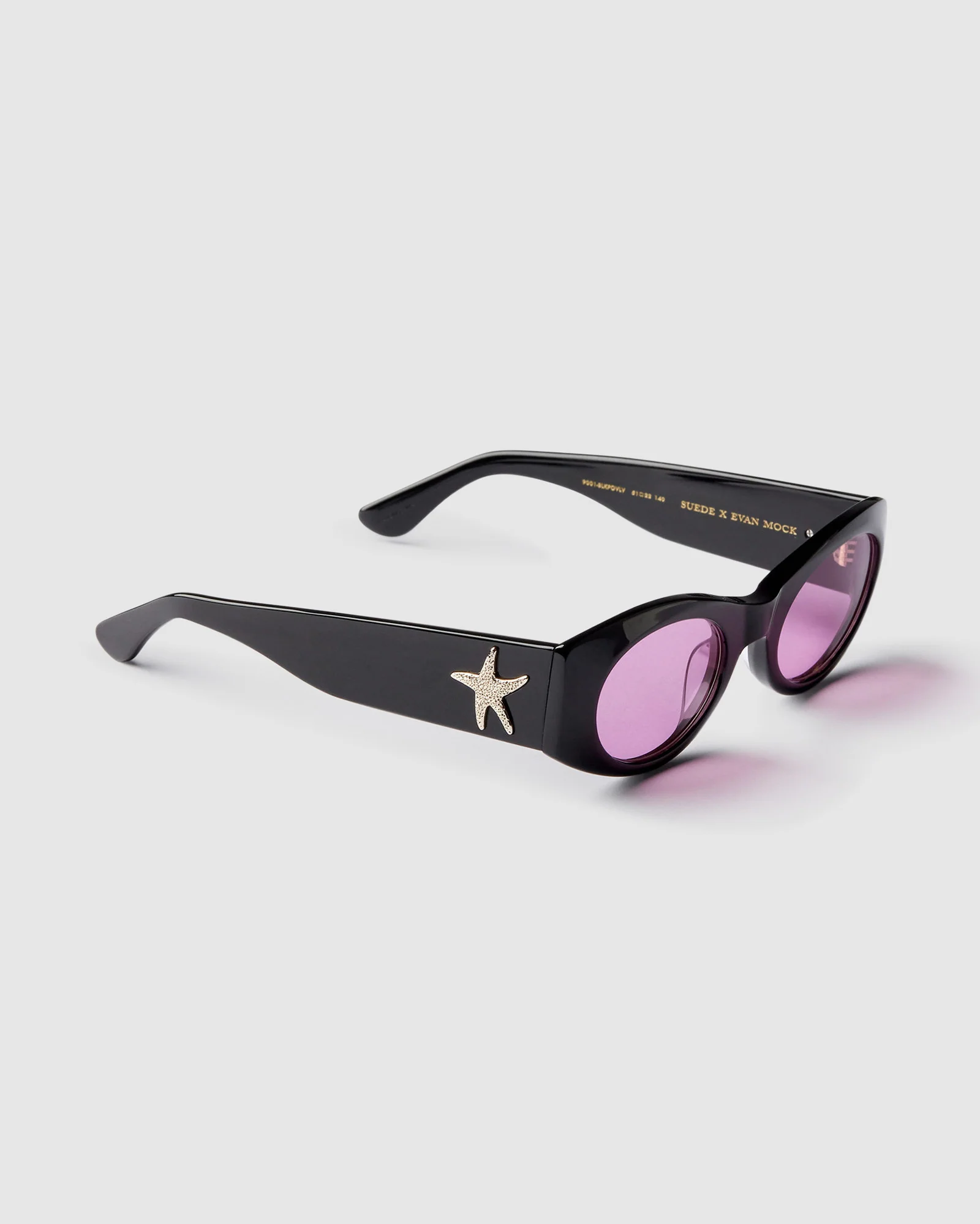 Evan Mock X Suede Sunglasses Black Polished/Velvet - Image 6