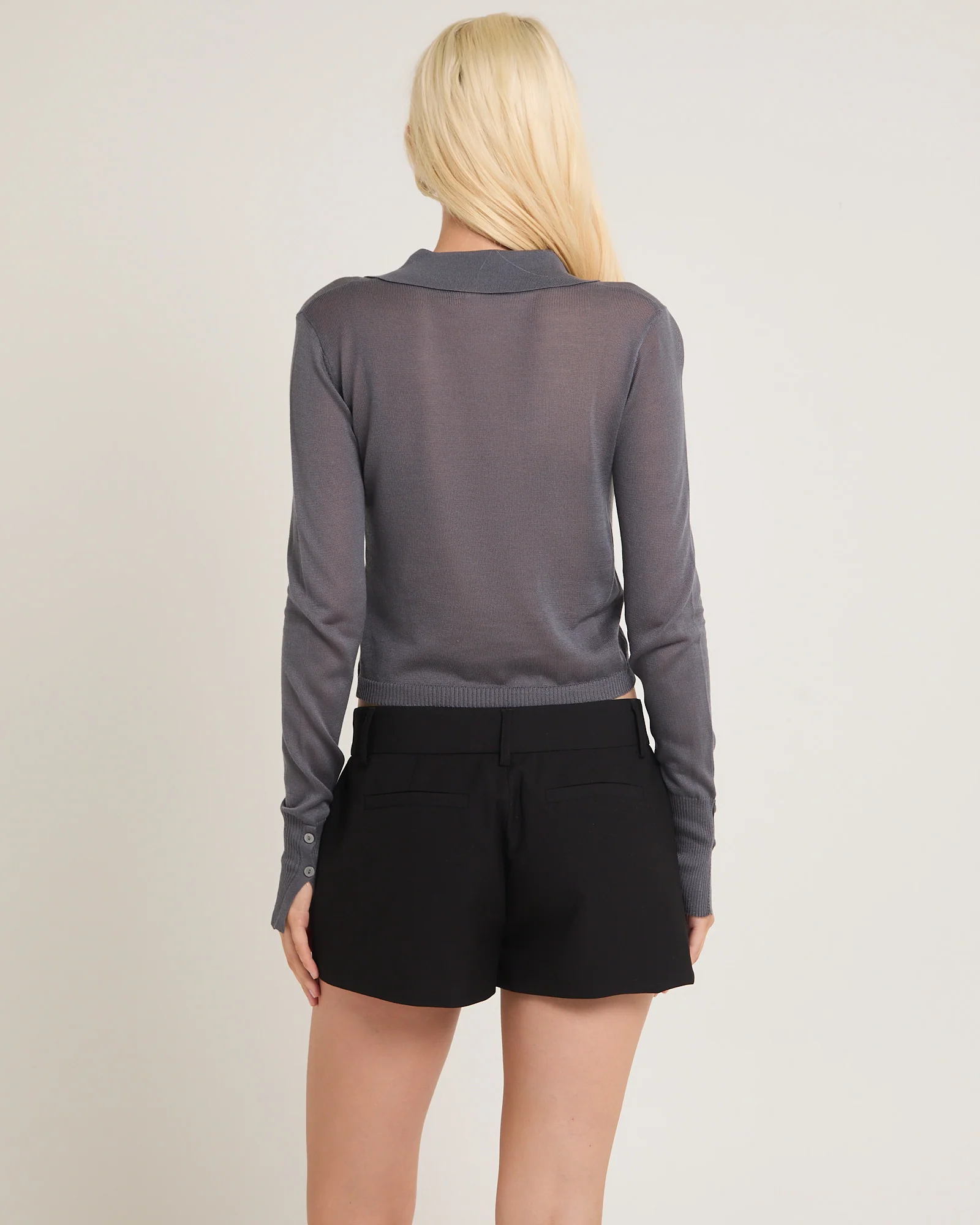 Evelyn Button Front Knit Top - Image 2