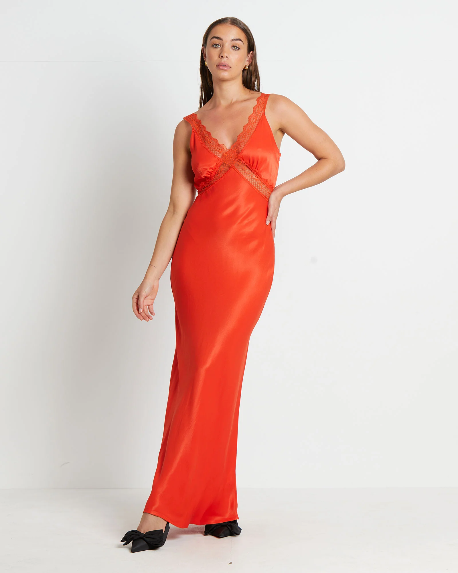 Everleigh Lace Slip Midi Dress - Image 3