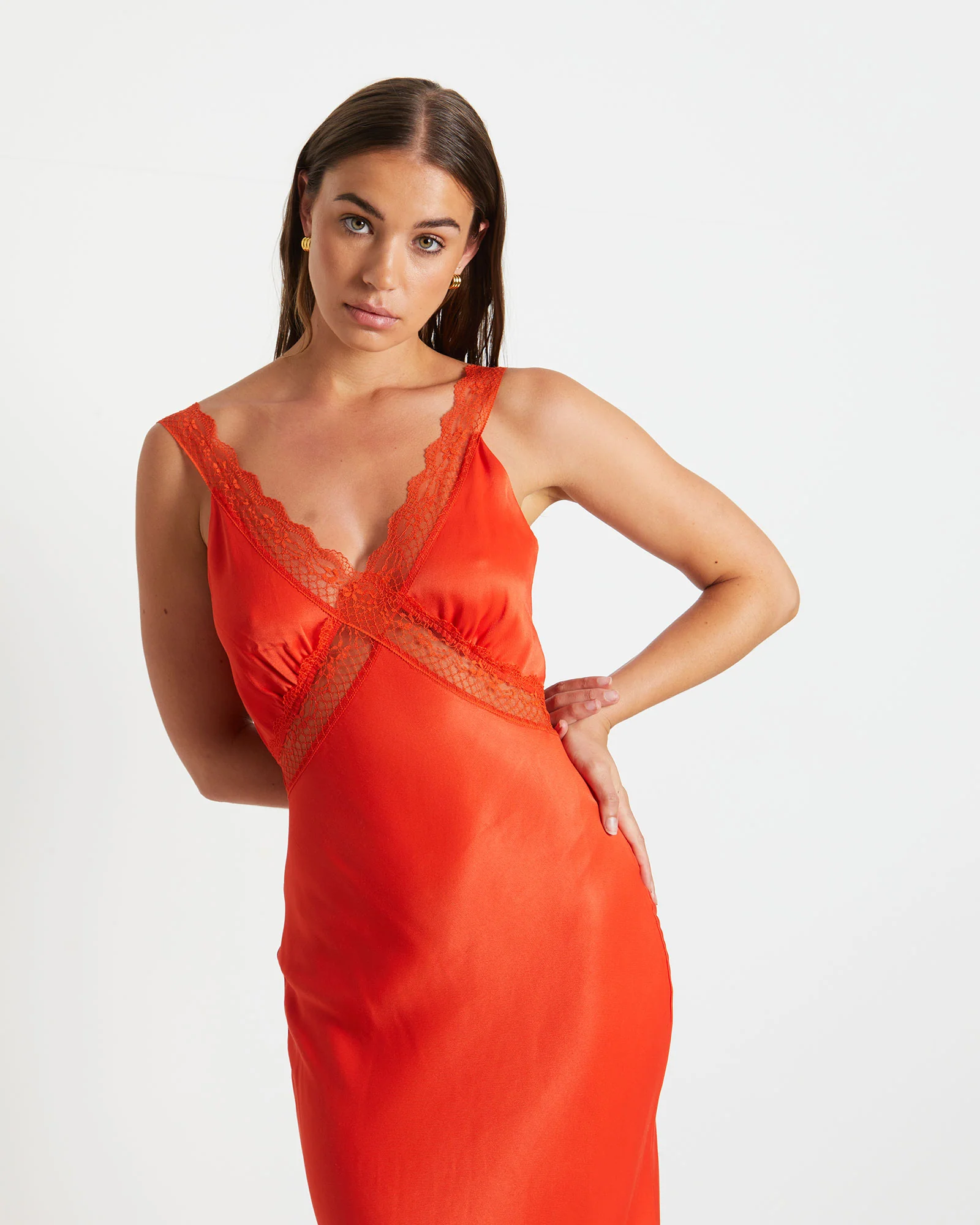 Everleigh Lace Slip Midi Dress - Image 5
