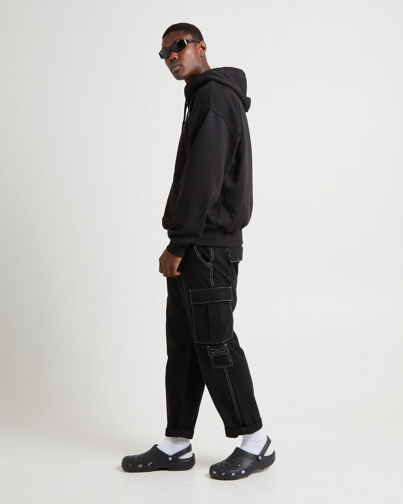 Evolution Vintage Hoodie Black - Image 4