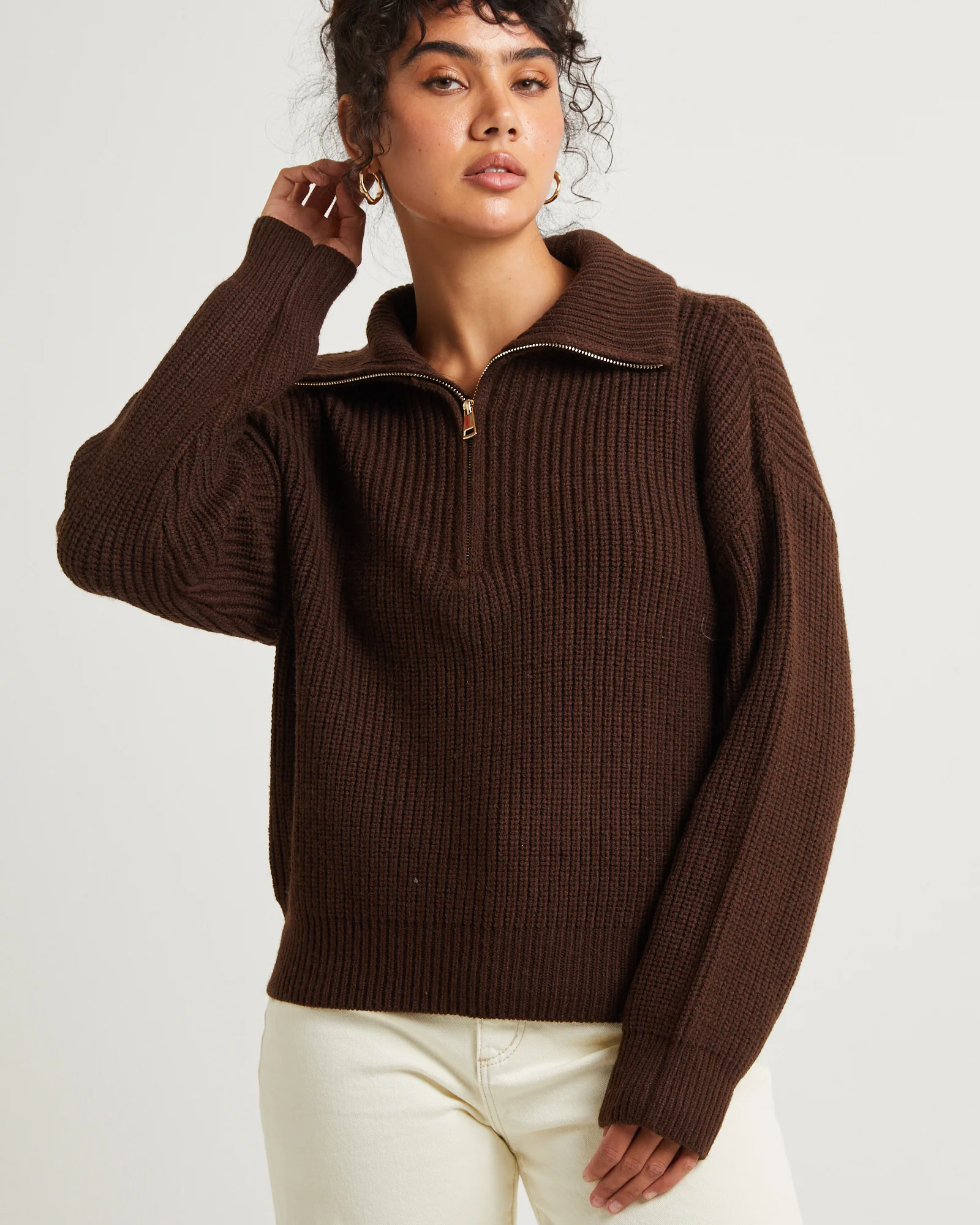 Ezra Half Zip Knit Pull Over - Image 5