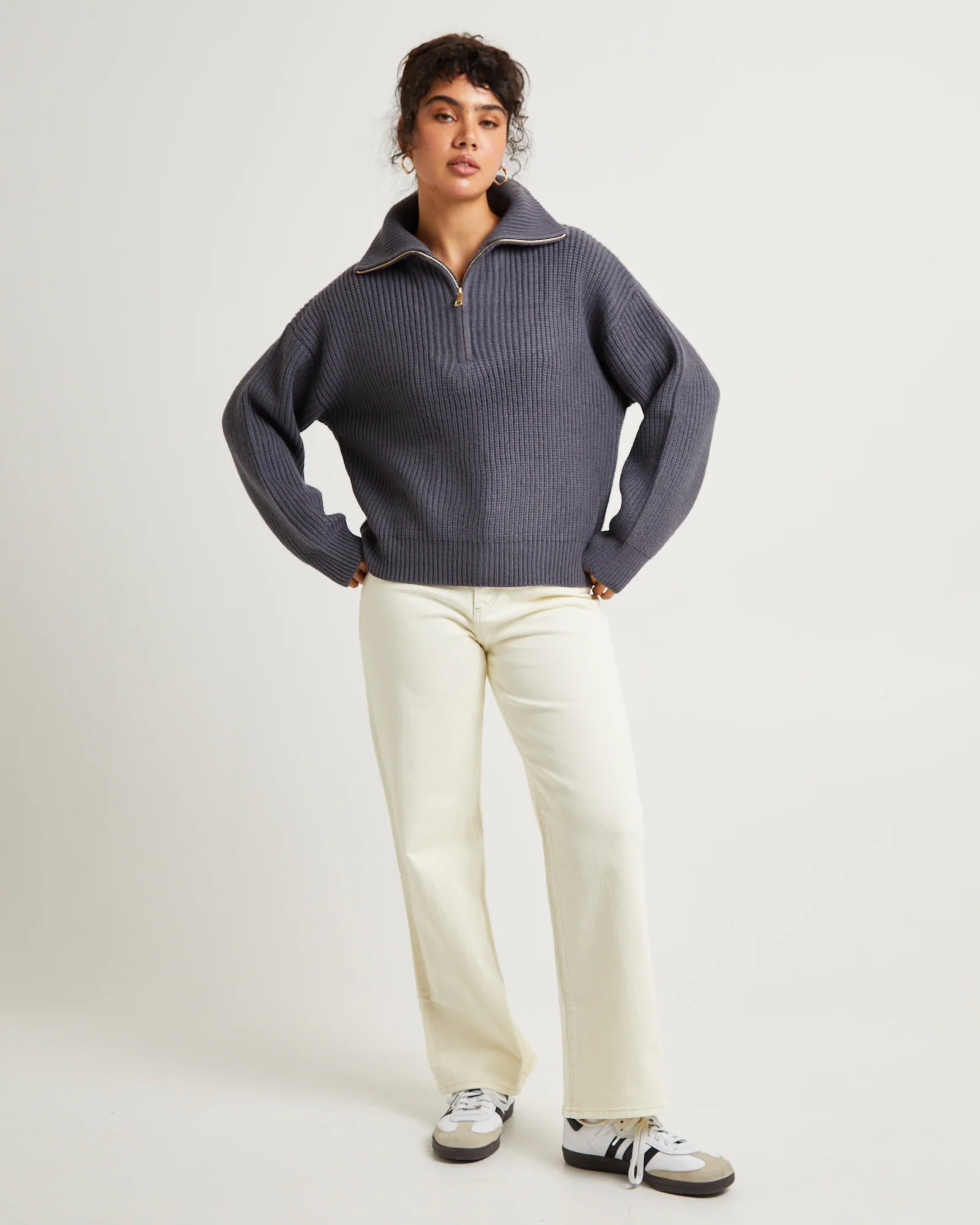 Ezra Half Zip Knit Pull Over - Image 3