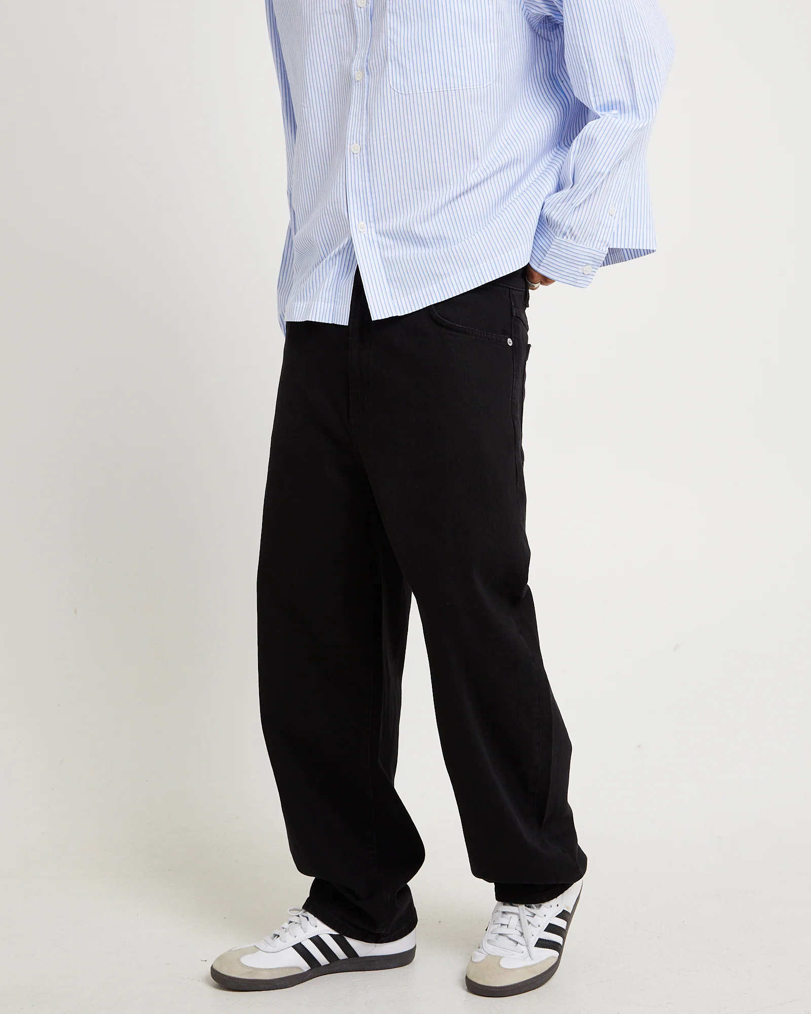 Ezy Barrel Denim Jeans Forever Black - Image 3