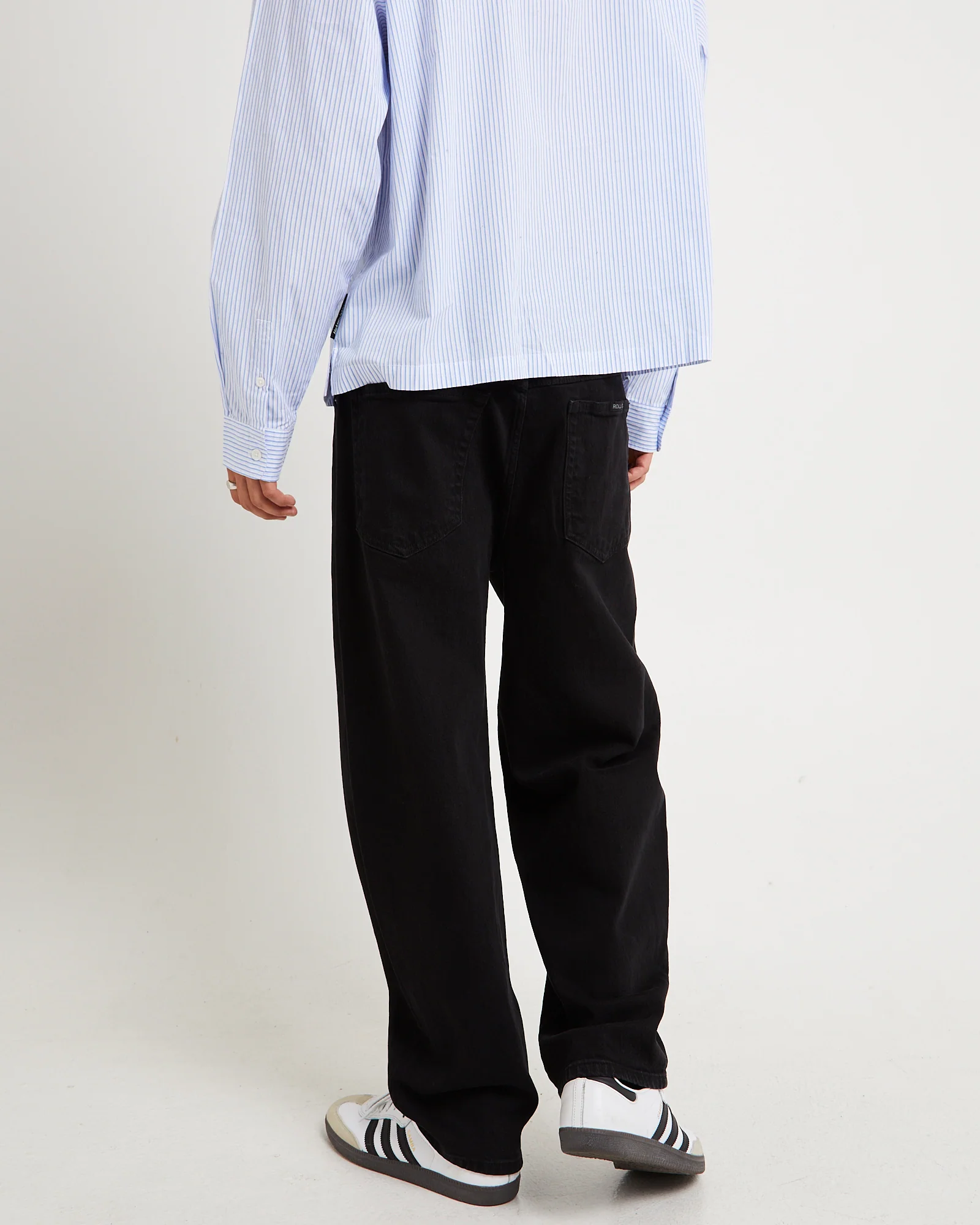 Ezy Barrel Denim Jeans Forever Black - Image 4