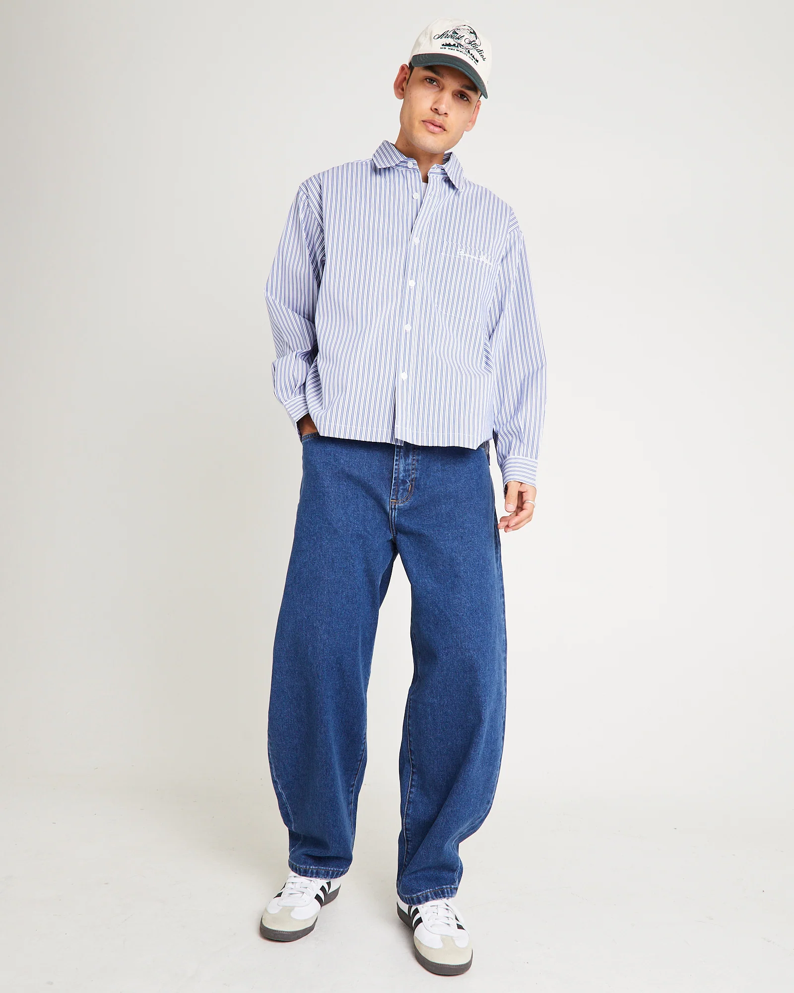 Ezy Barrel Denim Jeans Forever Blue - Image 2
