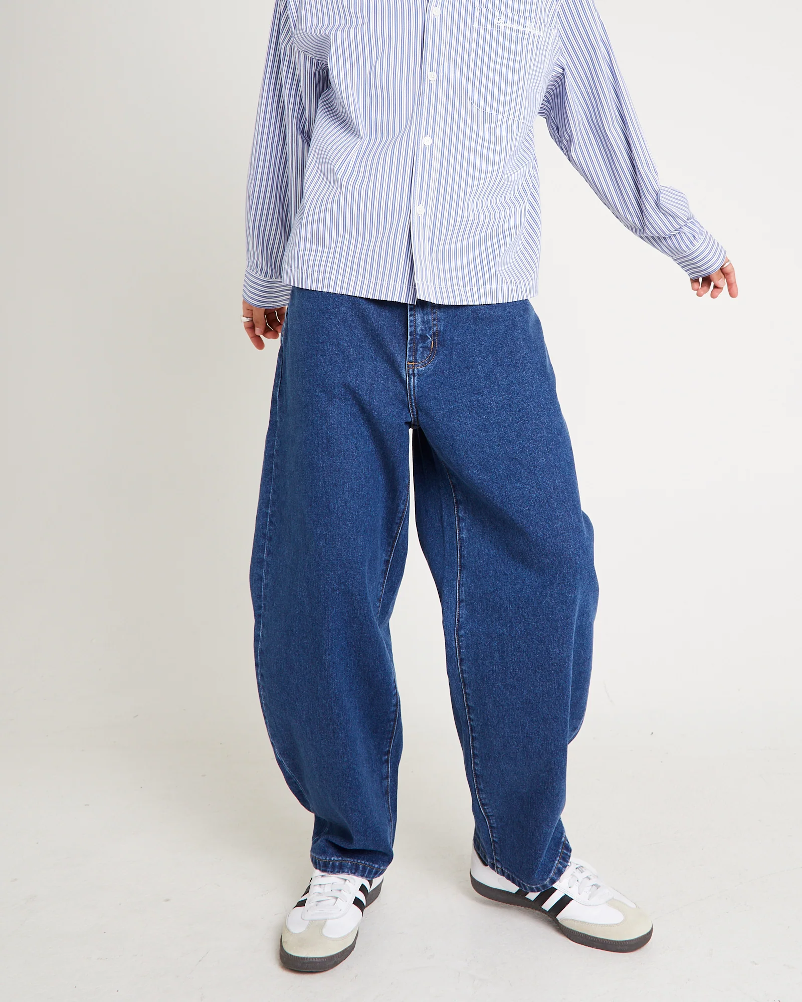 Ezy Barrel Denim Jeans Forever Blue - Image 3
