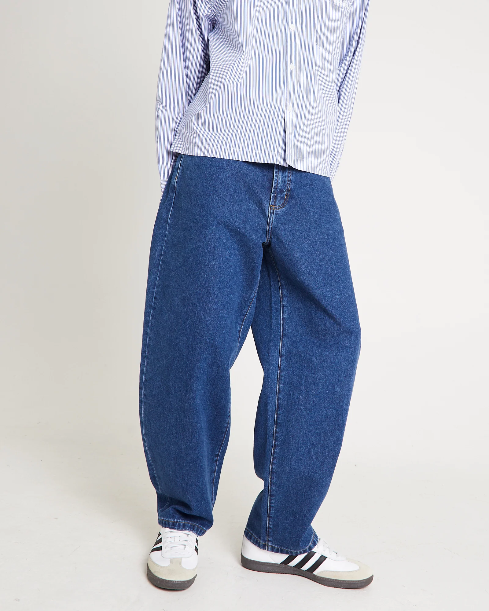 Ezy Barrel Denim Jeans Forever Blue - Image 5