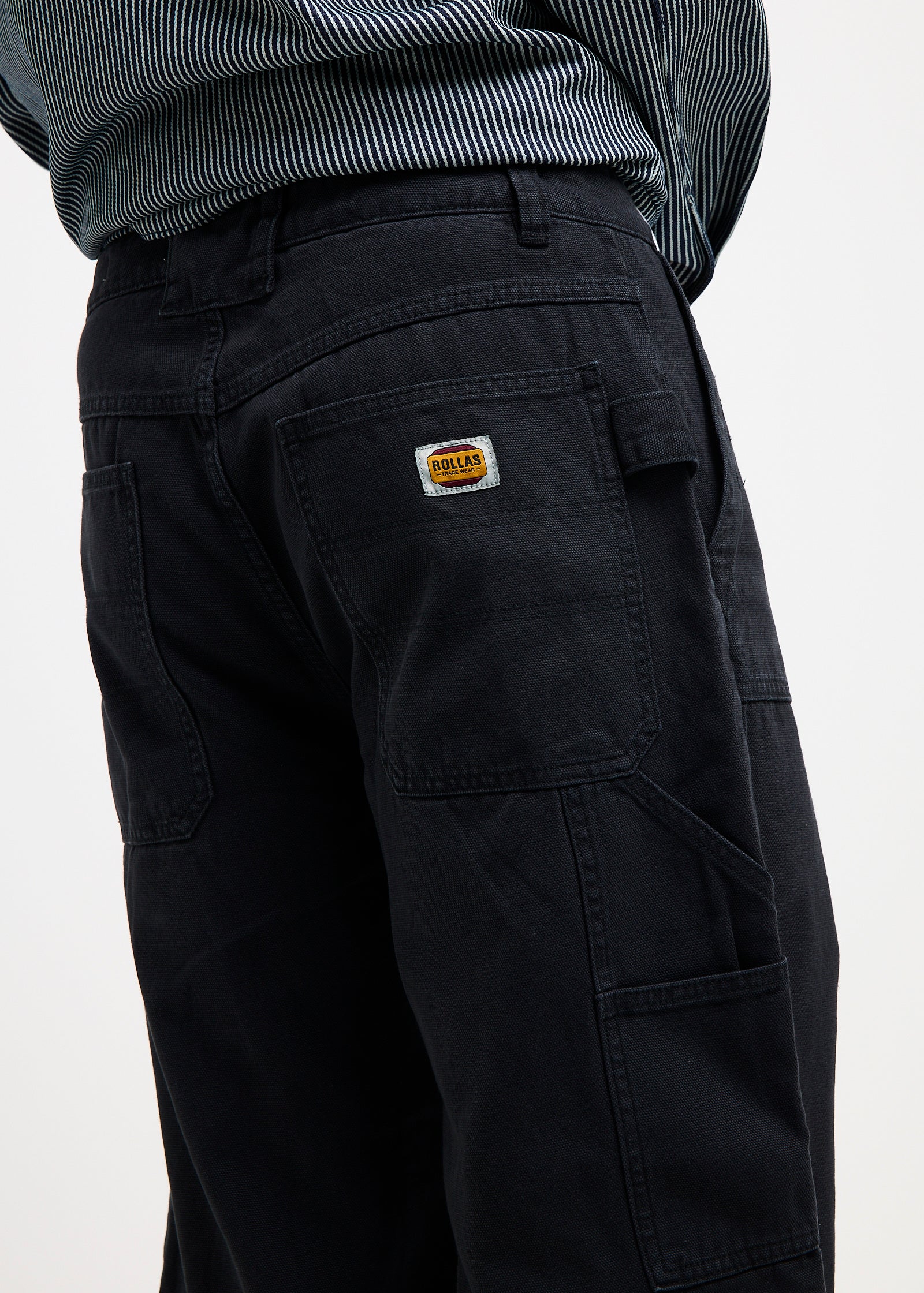 Ezy Barrel Denim Jeans Work Canvas Roll Black - Image 5