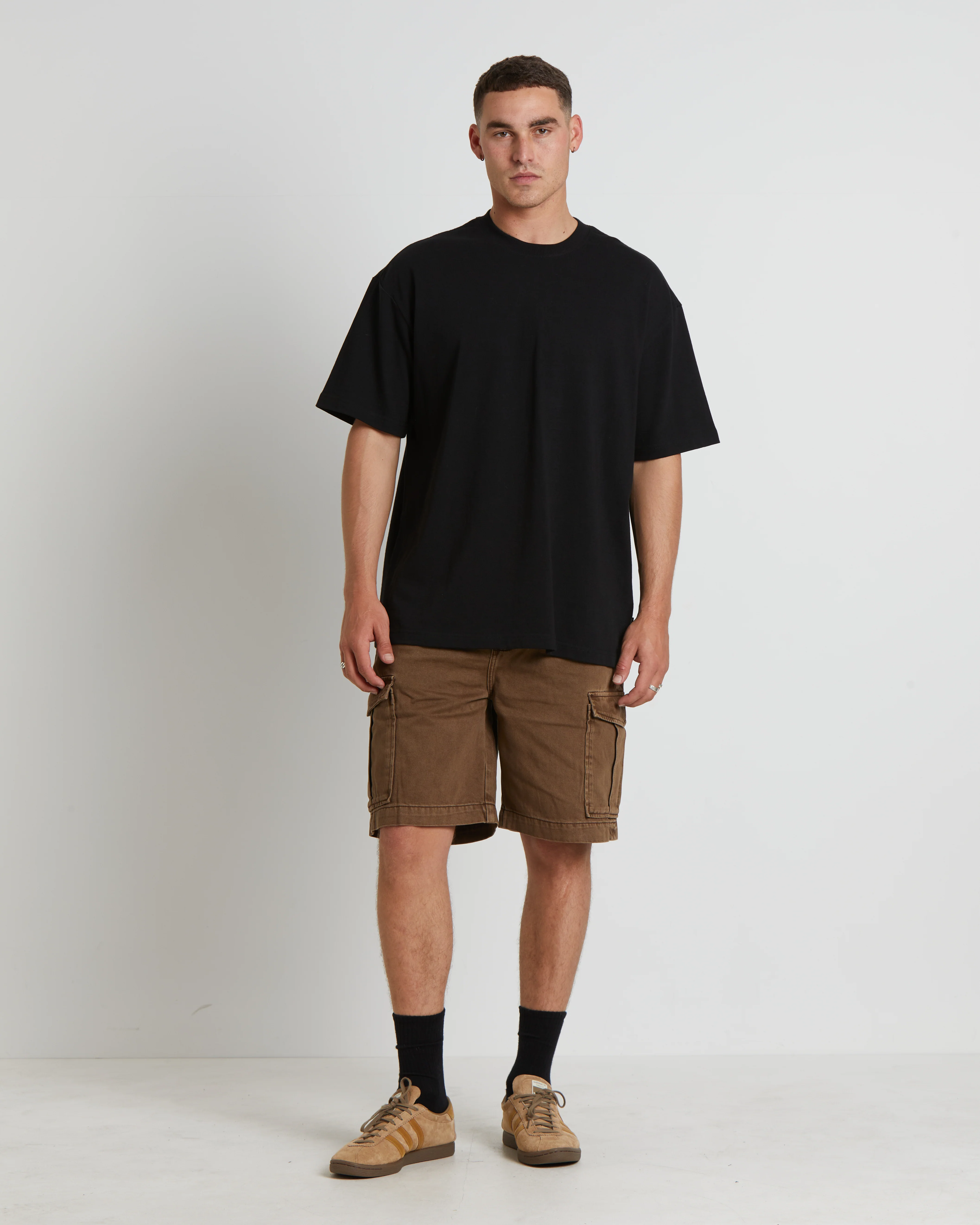 Ezy Trade Cargo Shorts in Brown - Image 3