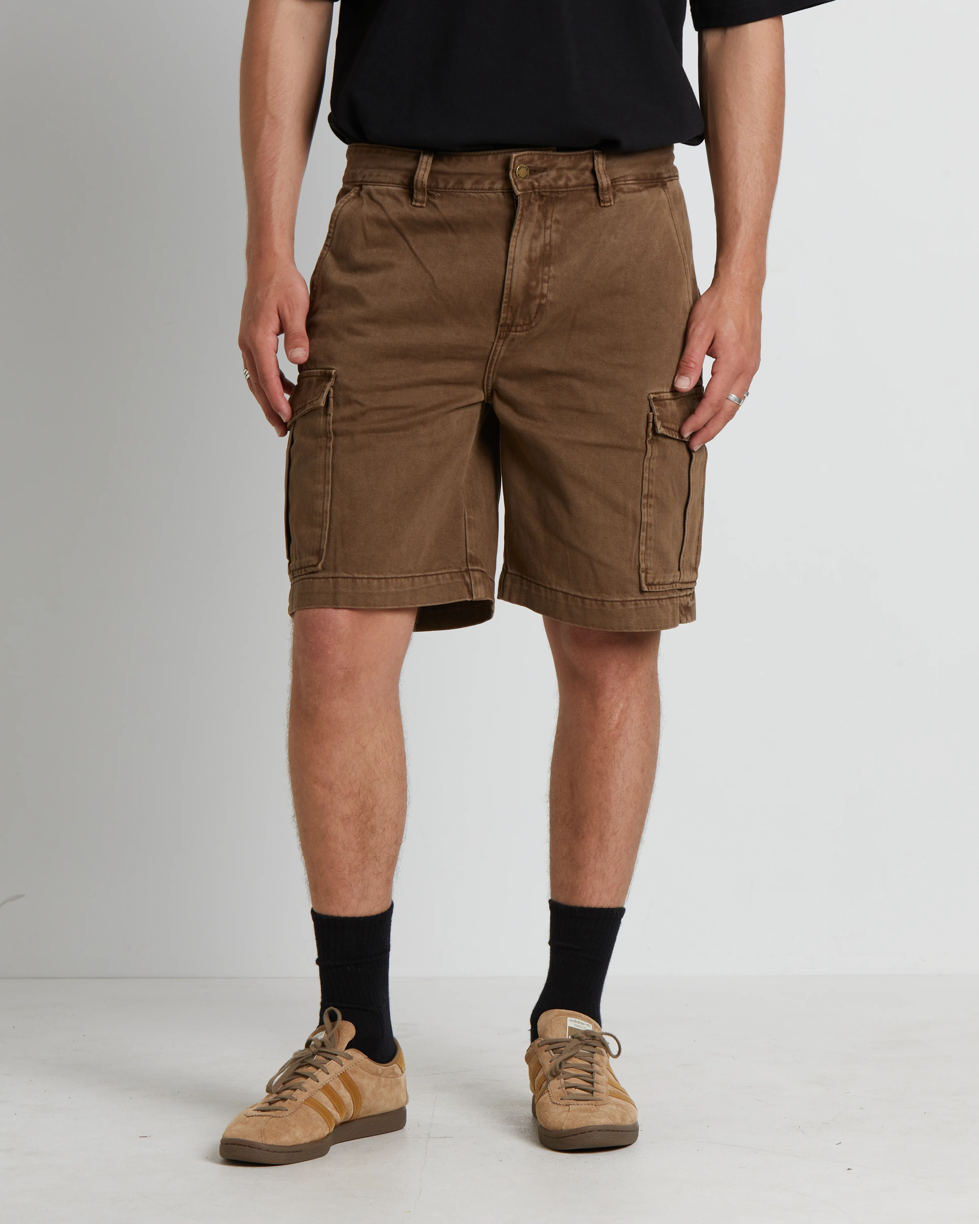 Ezy Trade Cargo Shorts in Brown - Image 5