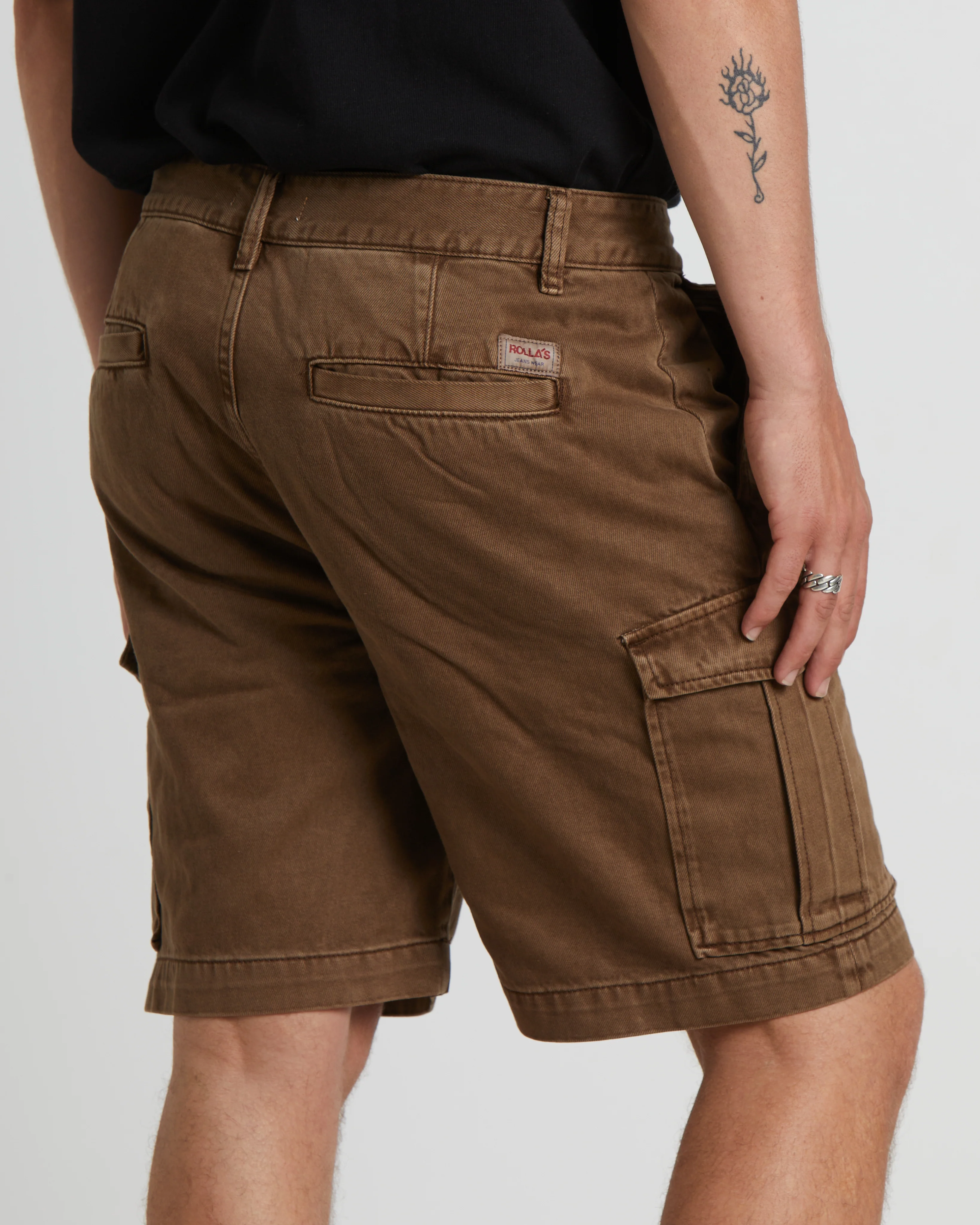 Ezy Trade Cargo Shorts in Brown - Image 6