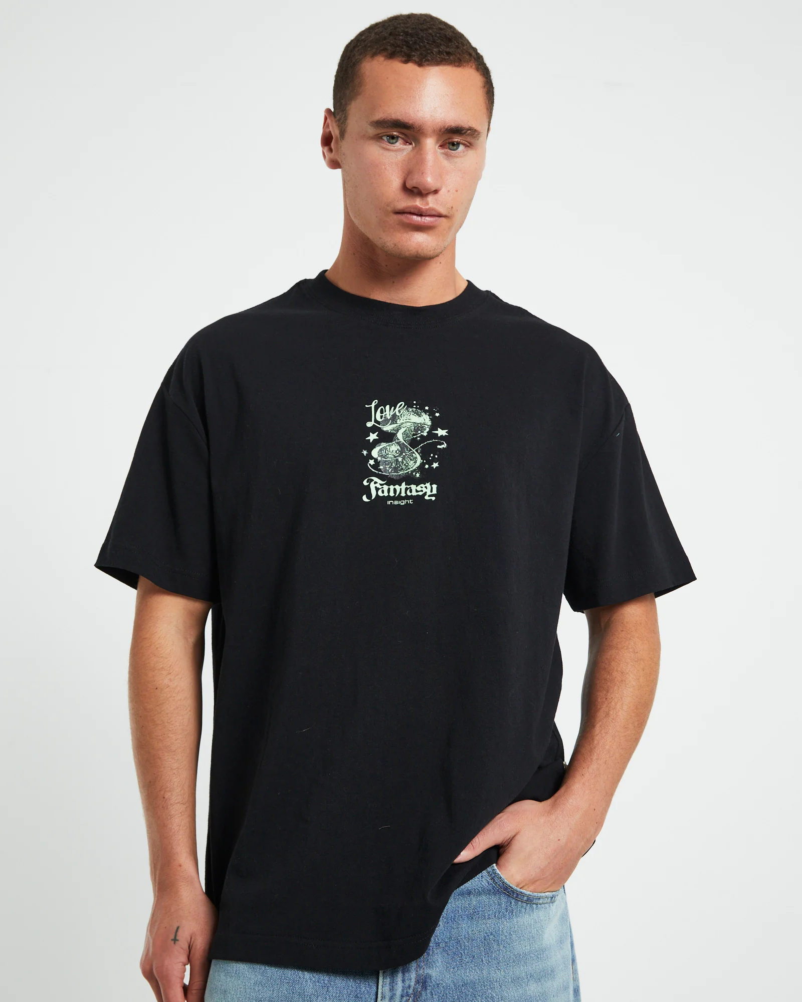 Fantasy Short Sleeve T-Shirt in Black - Image 5