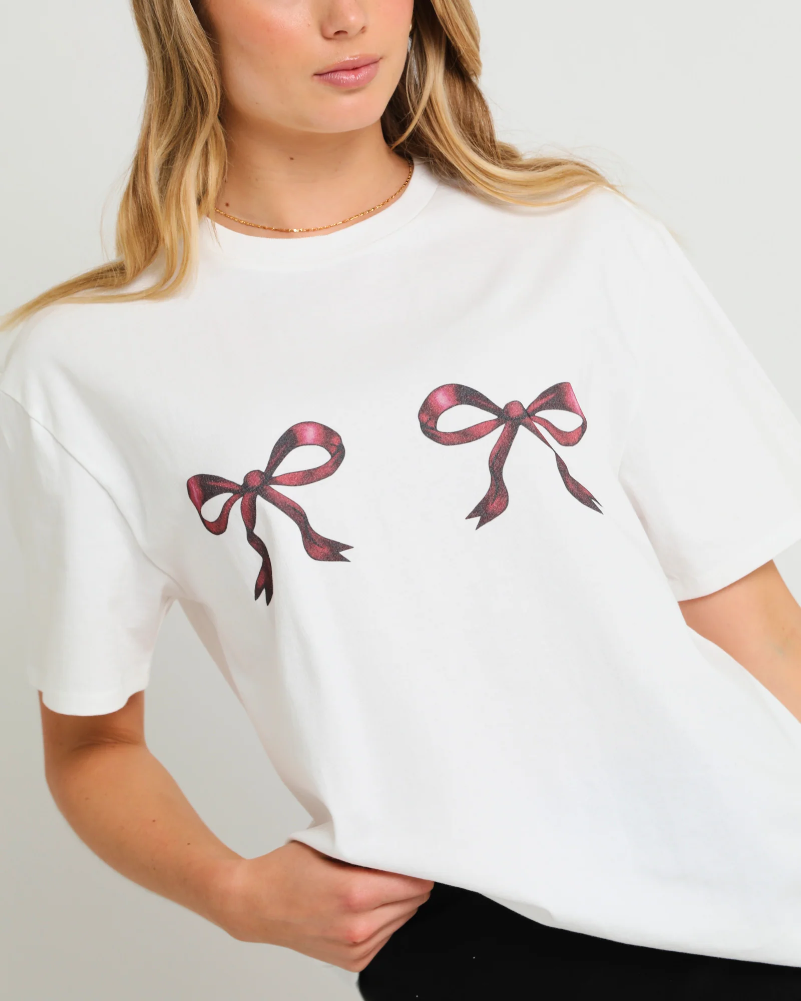 Femme Bow Oversized T-Shirt - Image 5