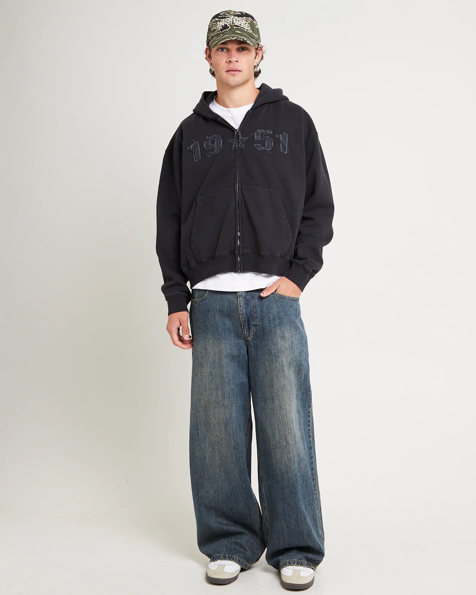 Fifty One Zip Through Hoodie - Image 3