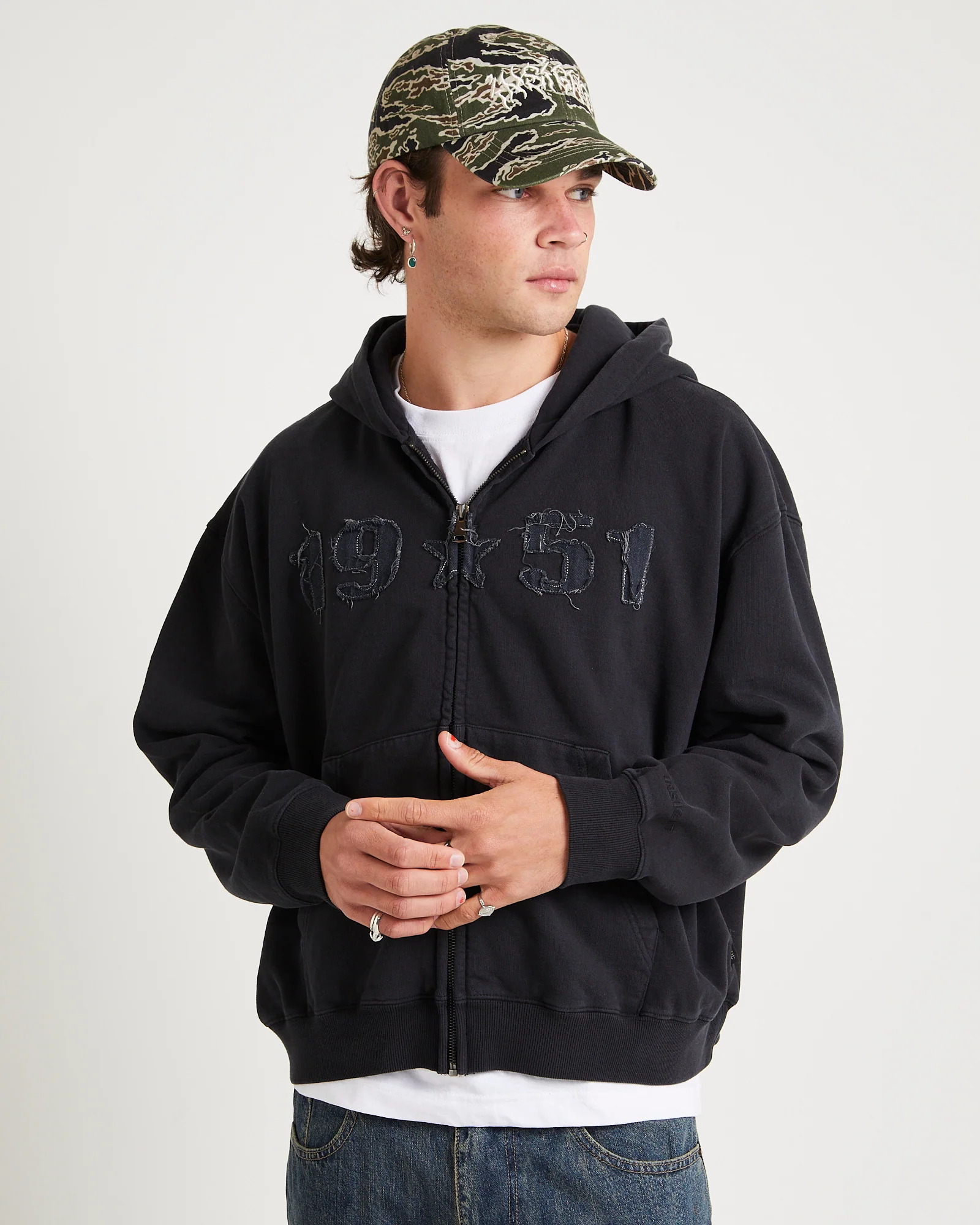 Fifty One Zip Through Hoodie - Image 4
