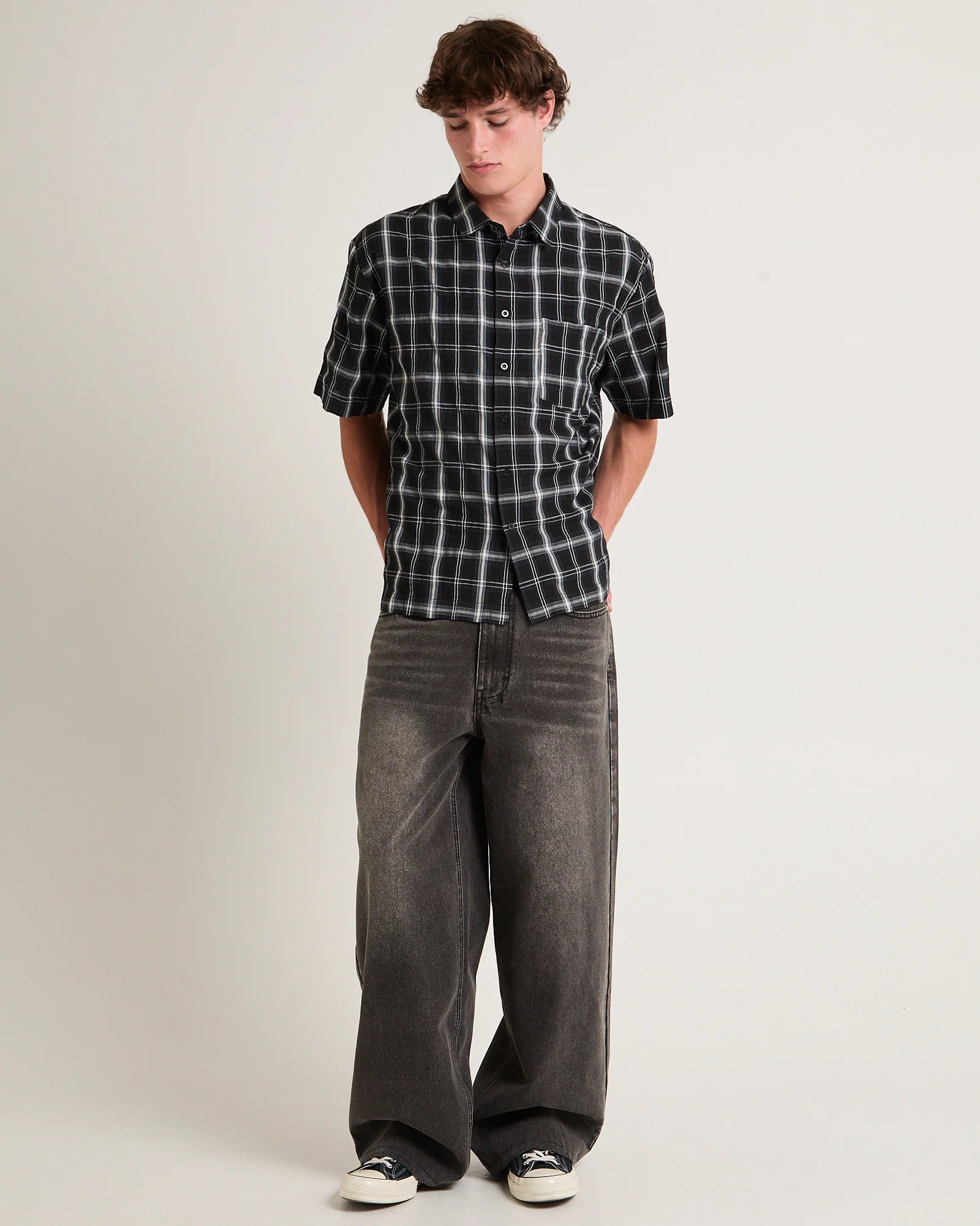 Figment Box Short Sleeve Check Shirt - Image 3