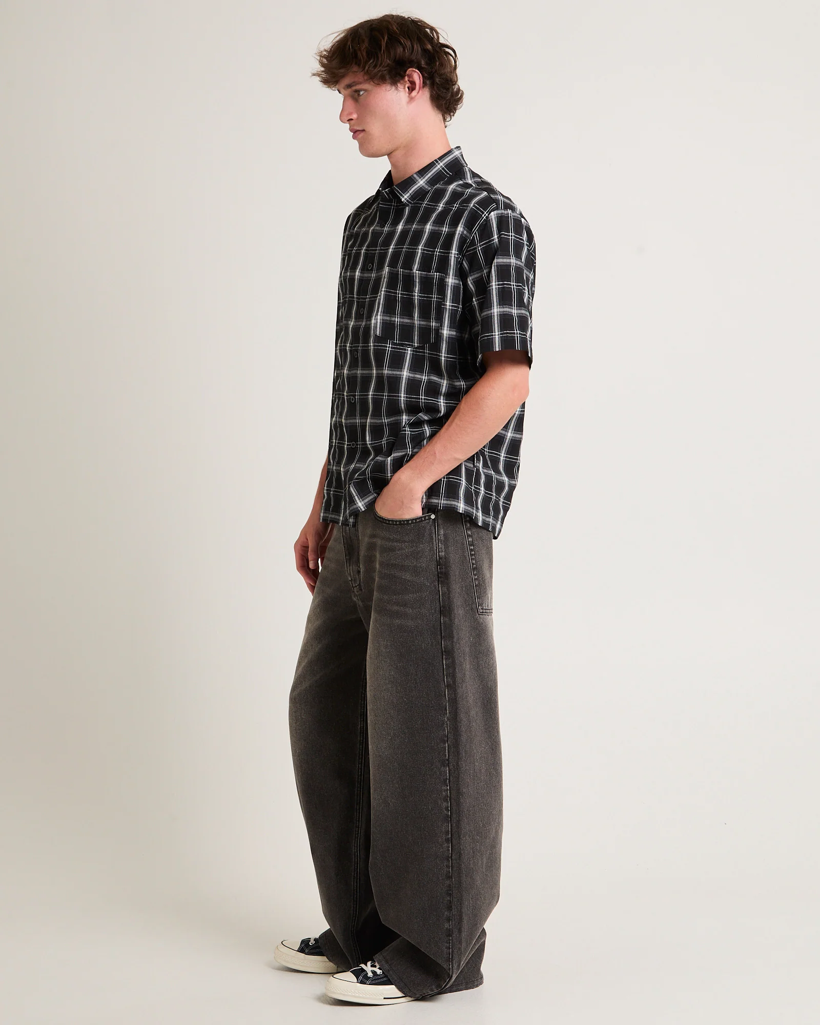 Figment Box Short Sleeve Check Shirt - Image 4