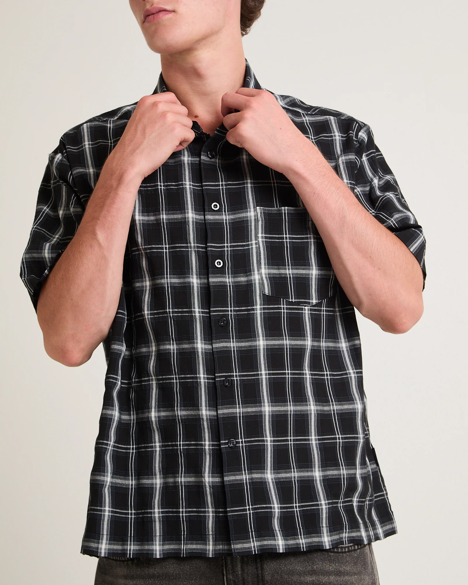 Figment Box Short Sleeve Check Shirt - Image 5