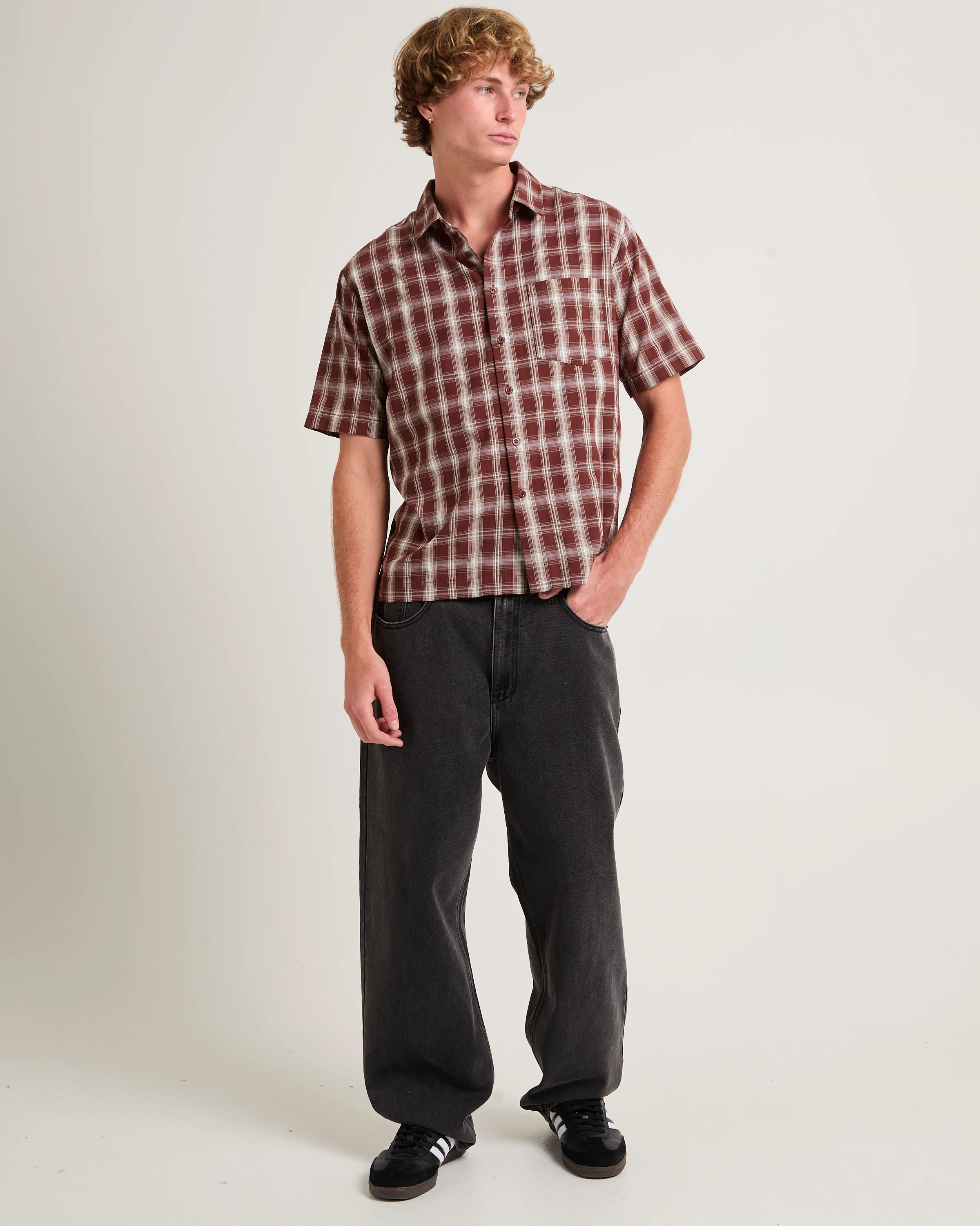 Figment Box Short Sleeve Check Shirt - Image 3