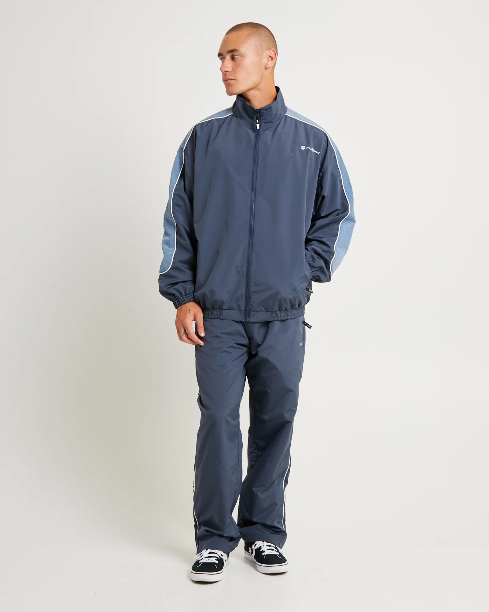 First Touch Unisex Track Jacket Coal - Image 3