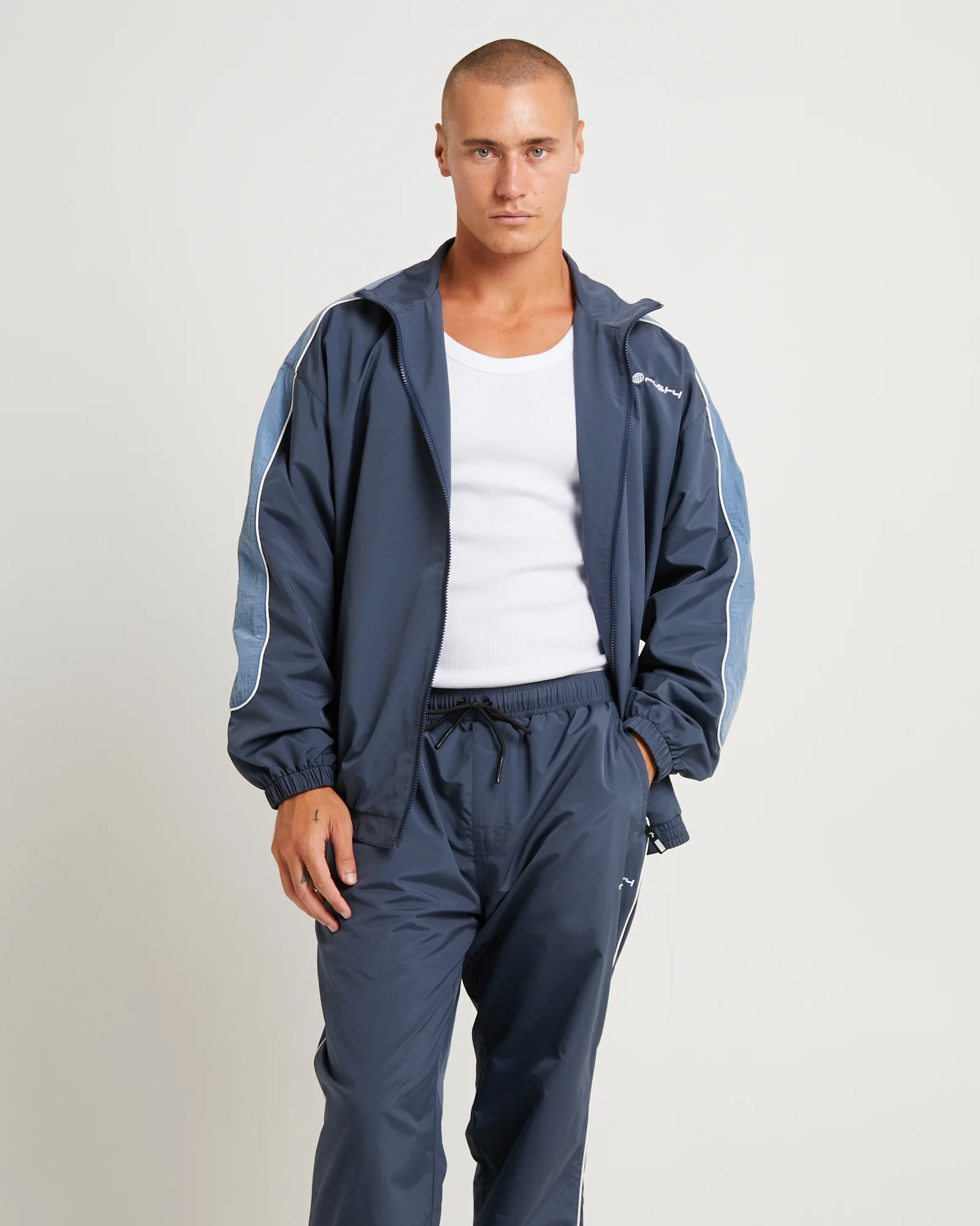 First Touch Unisex Track Jacket Coal - Image 5