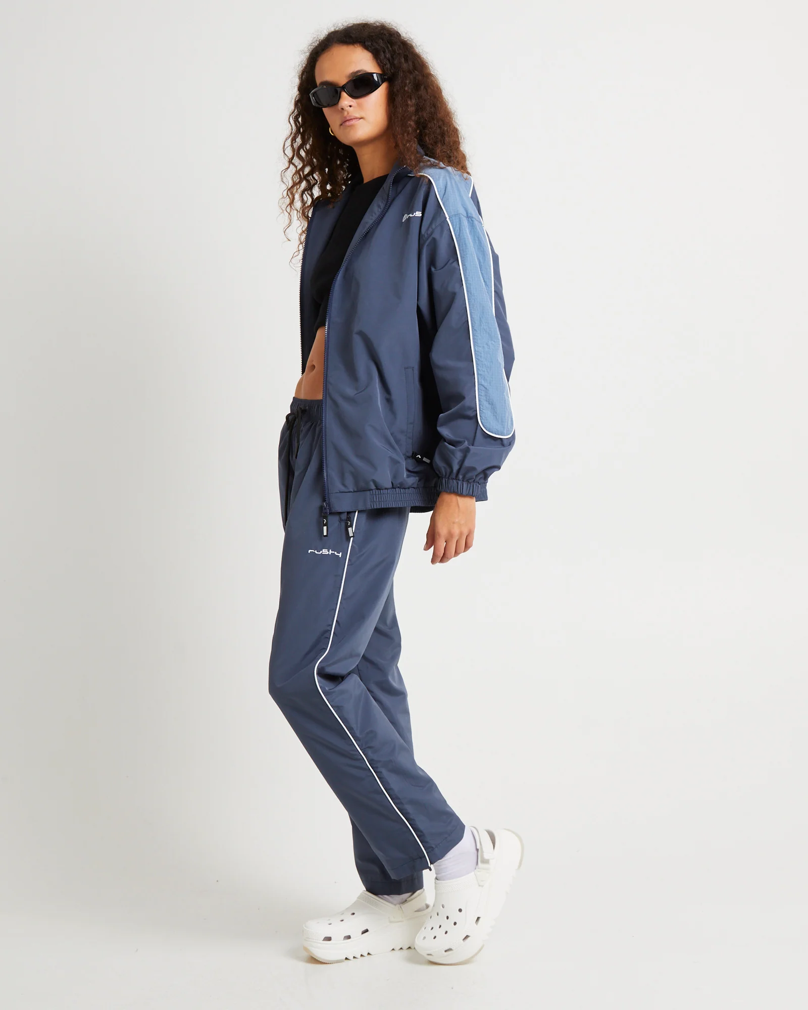 First Touch Unisex Track Jacket Coal - Image 8