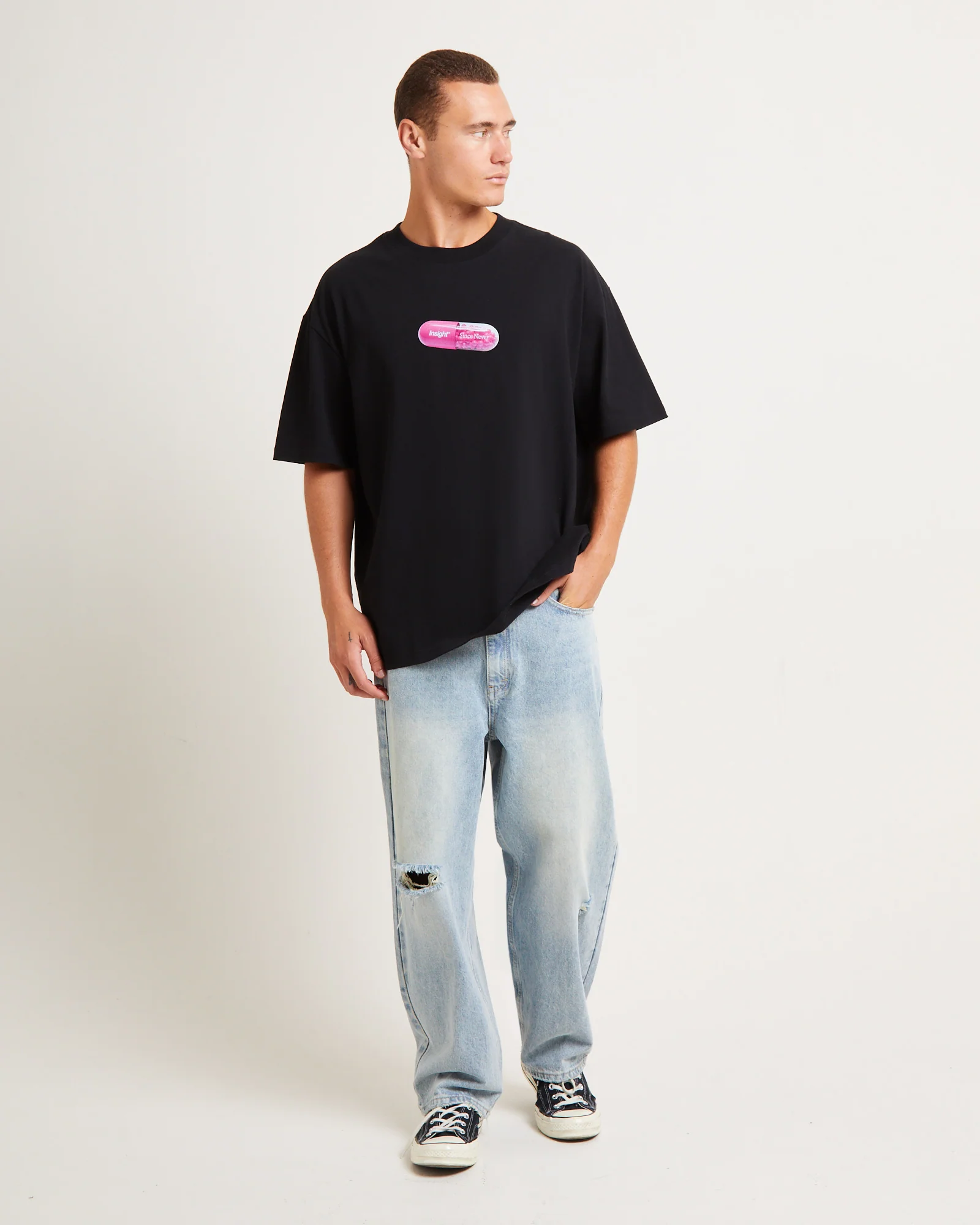 Fixture Short Sleeve T-Shirt in Black - Image 3