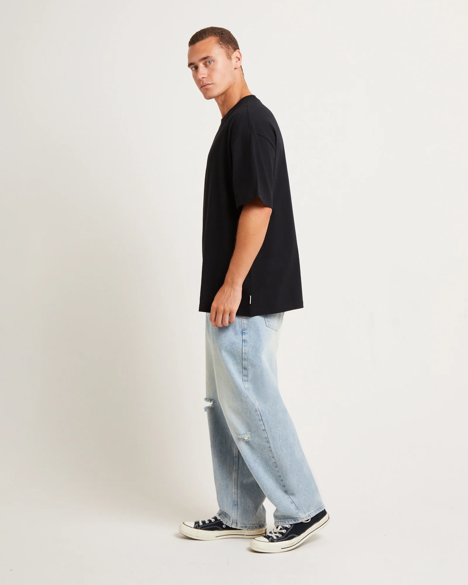 Fixture Short Sleeve T-Shirt in Black - Image 4