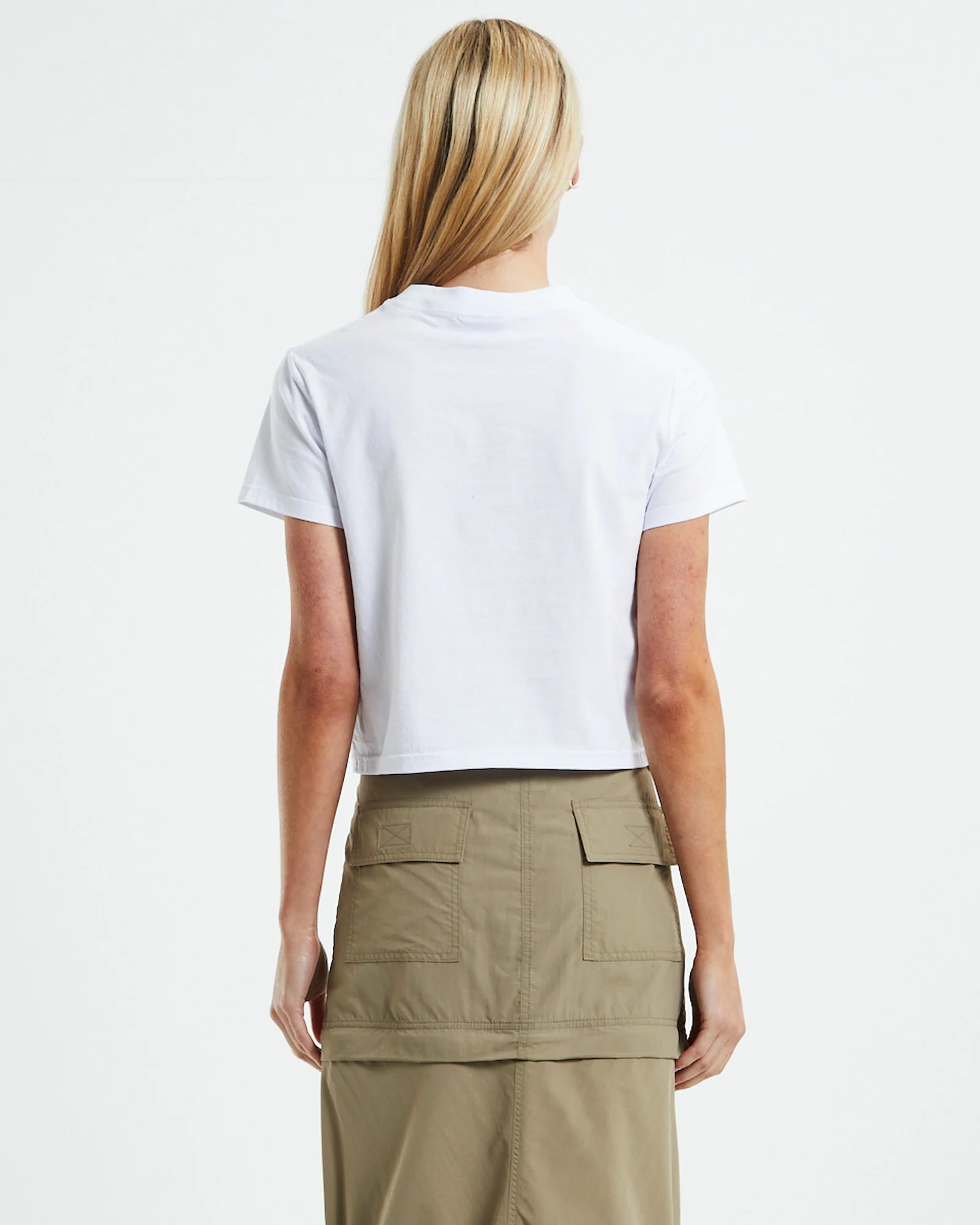 Flames Slim T-Shirt White - Image 2