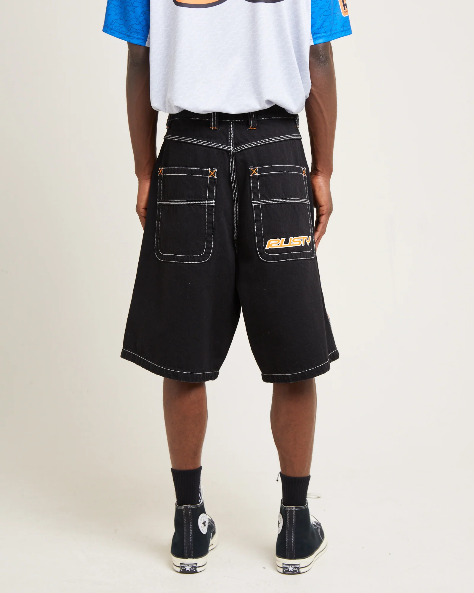 Flip Daddy Draggin Denim Jorts Black Out - Image 2